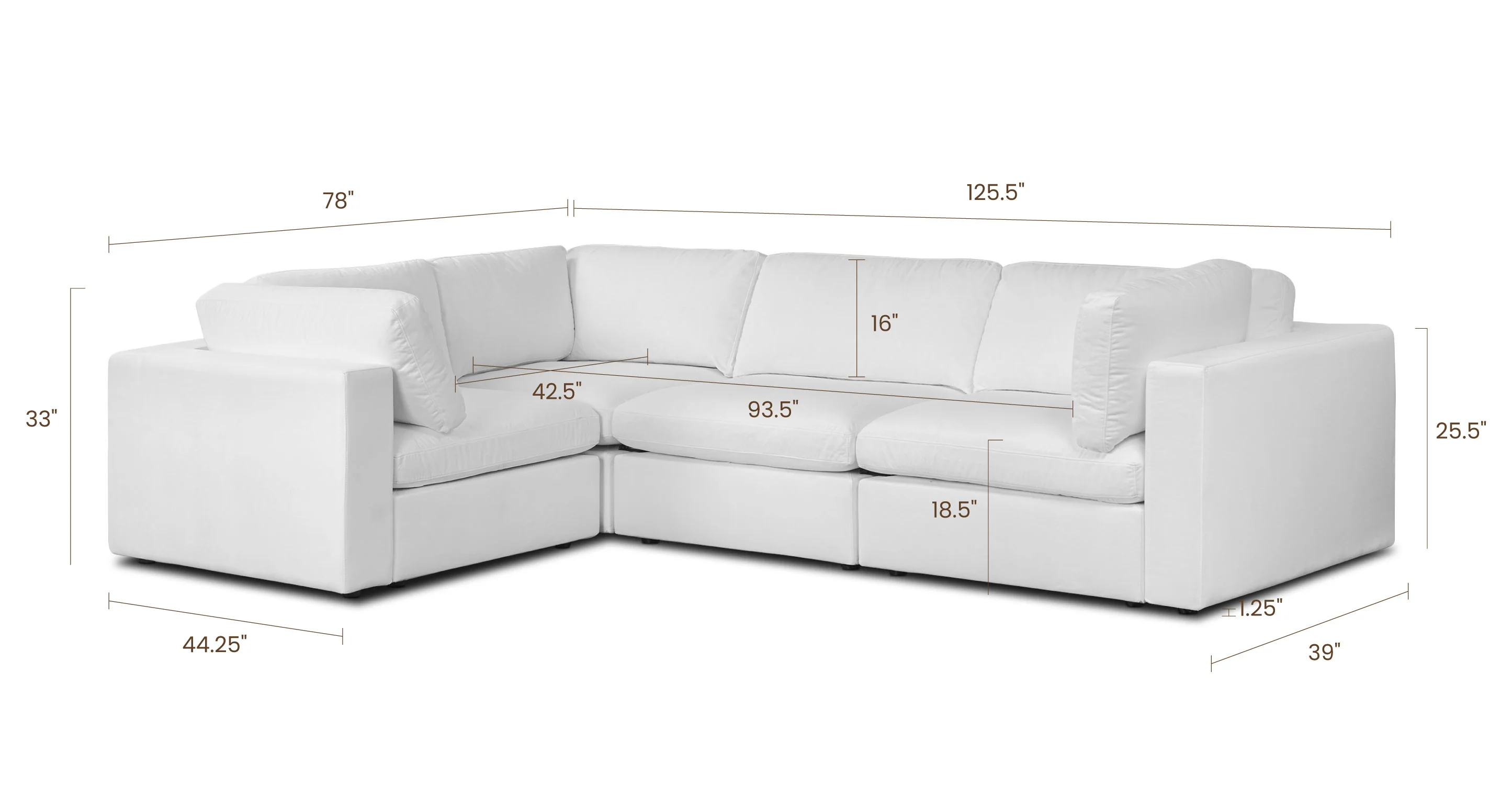4-Seat Vari Modular L-Sectional - Image 18
