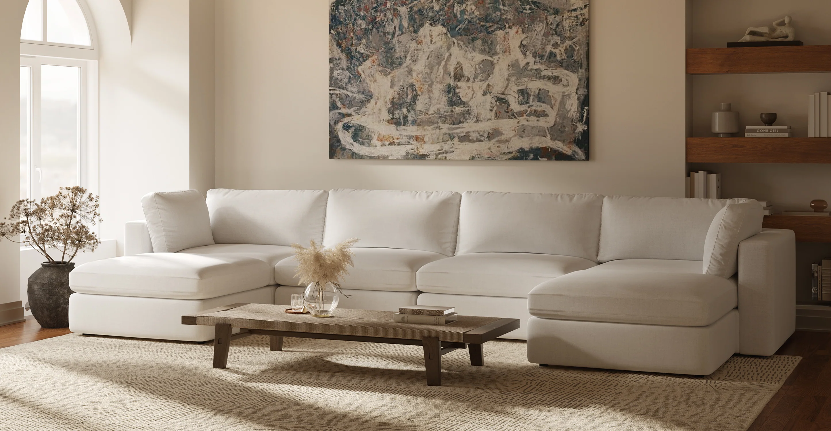 6-Seat Vari Modular Double Chaise Sectional - Image 3