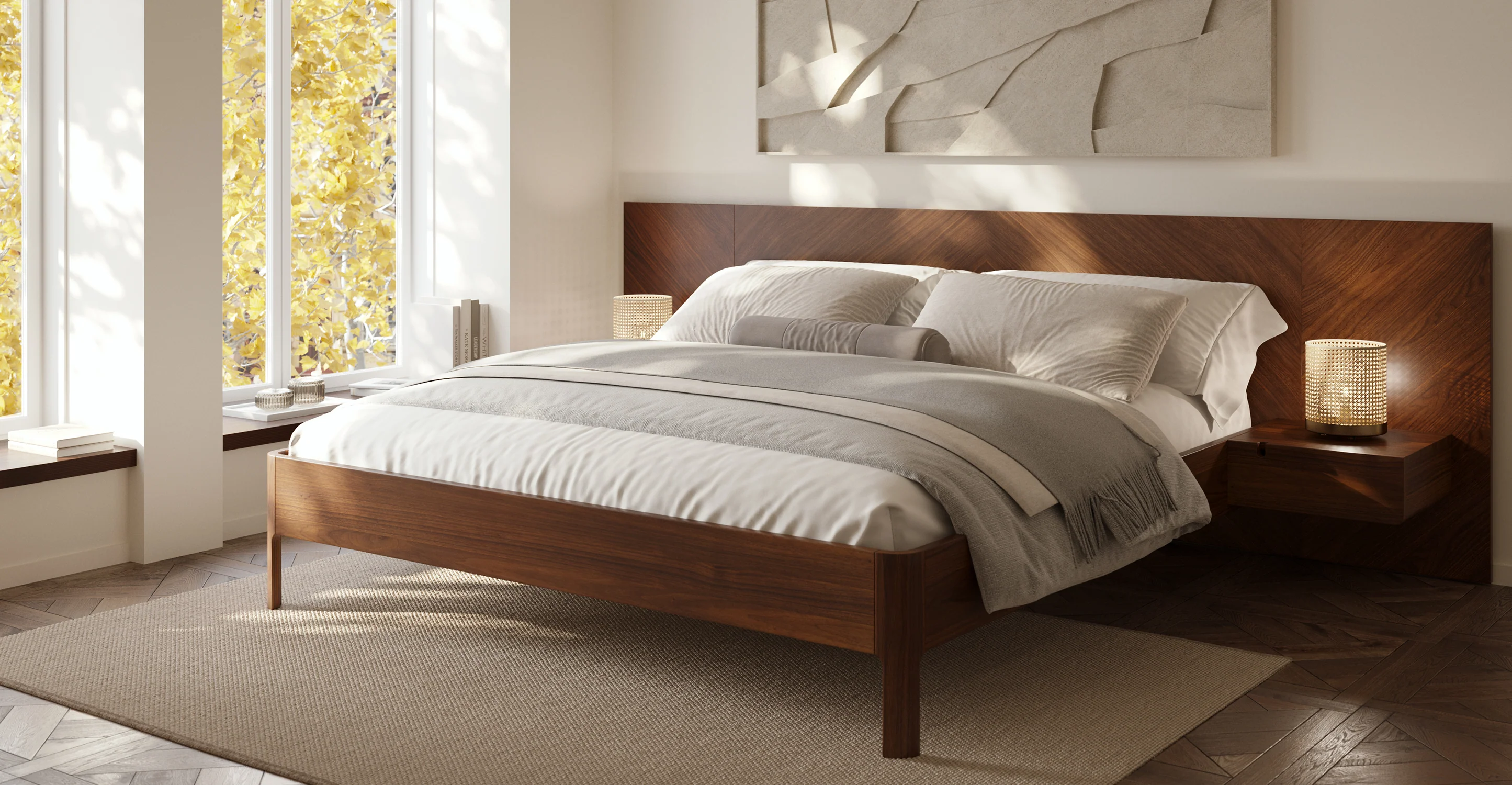 Amalfi Low Profile Bed with Nightstands - Image 23