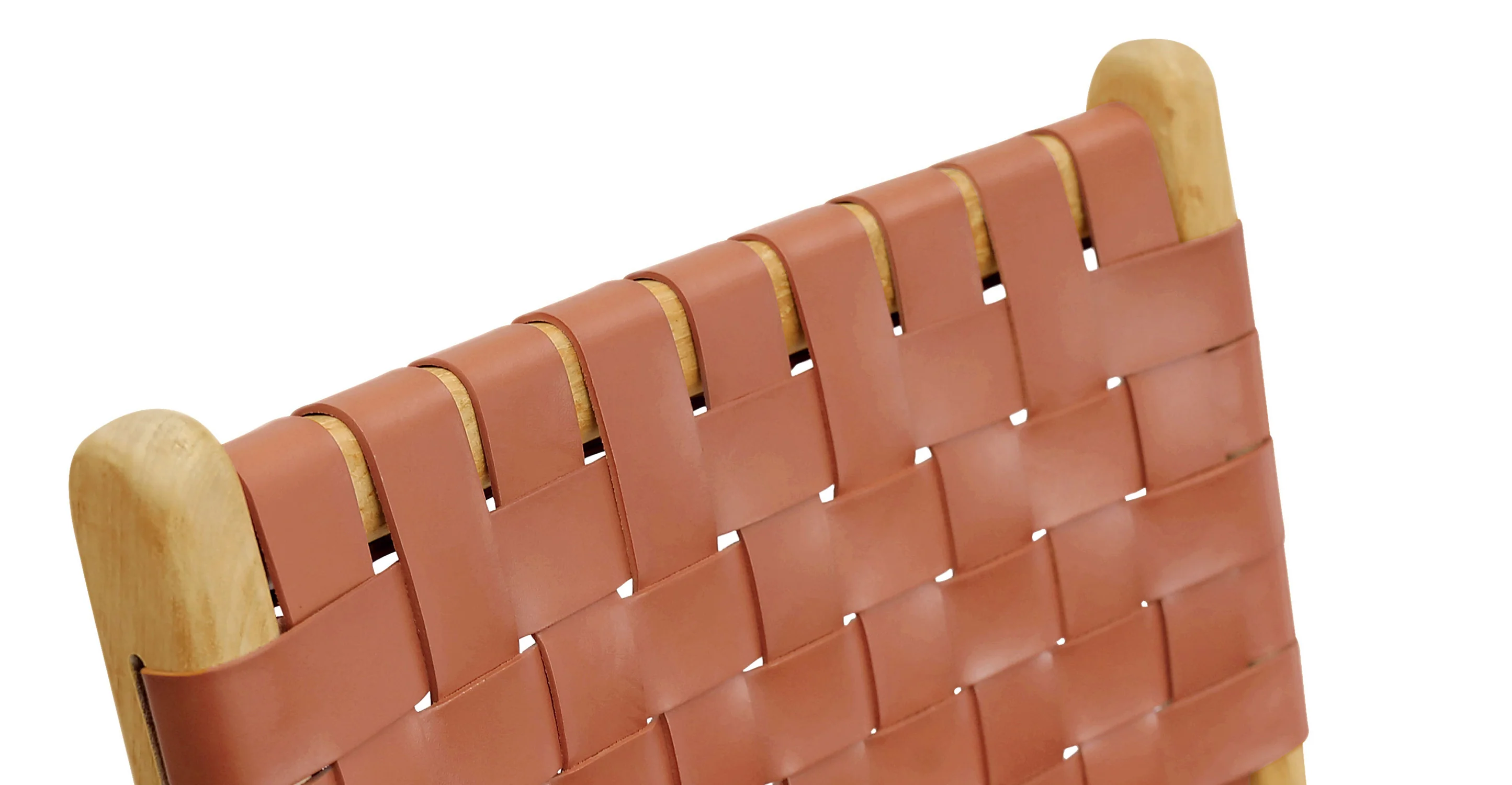 Banda Teak & Woven Leather Counter Height Stool - Image 21