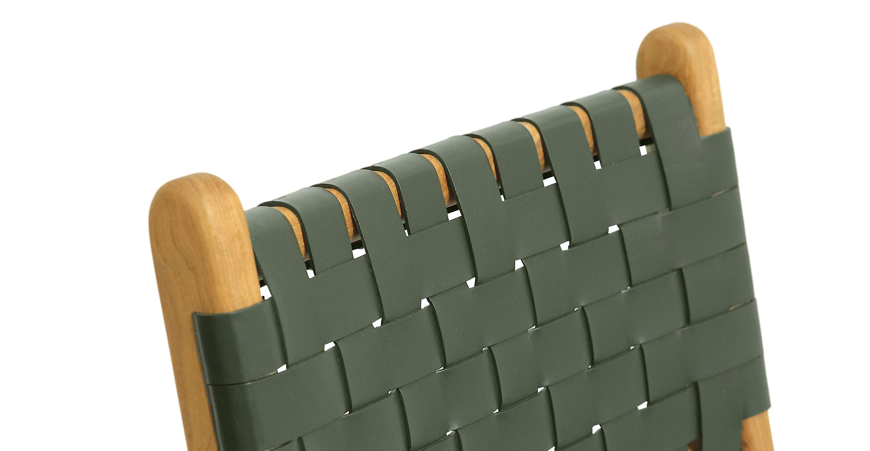 Banda Teak & Woven Leather Counter Height Stool - Image 64