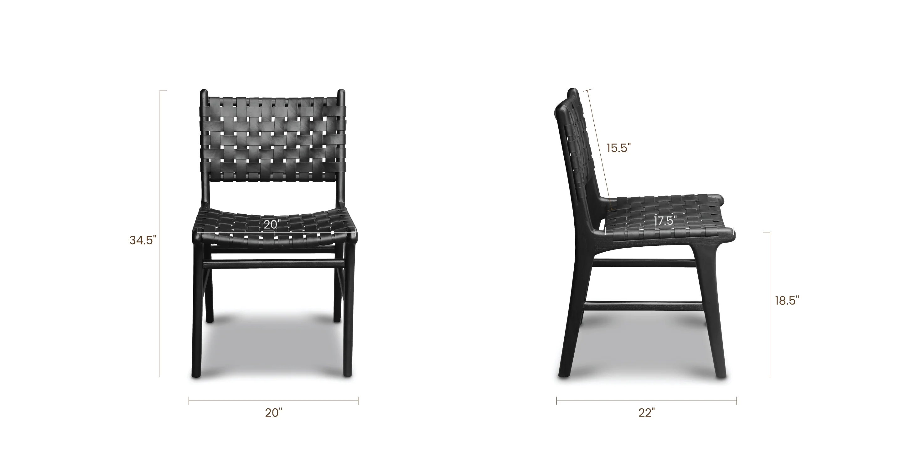 Banda Teak & Leather Dining Chair - Image 27