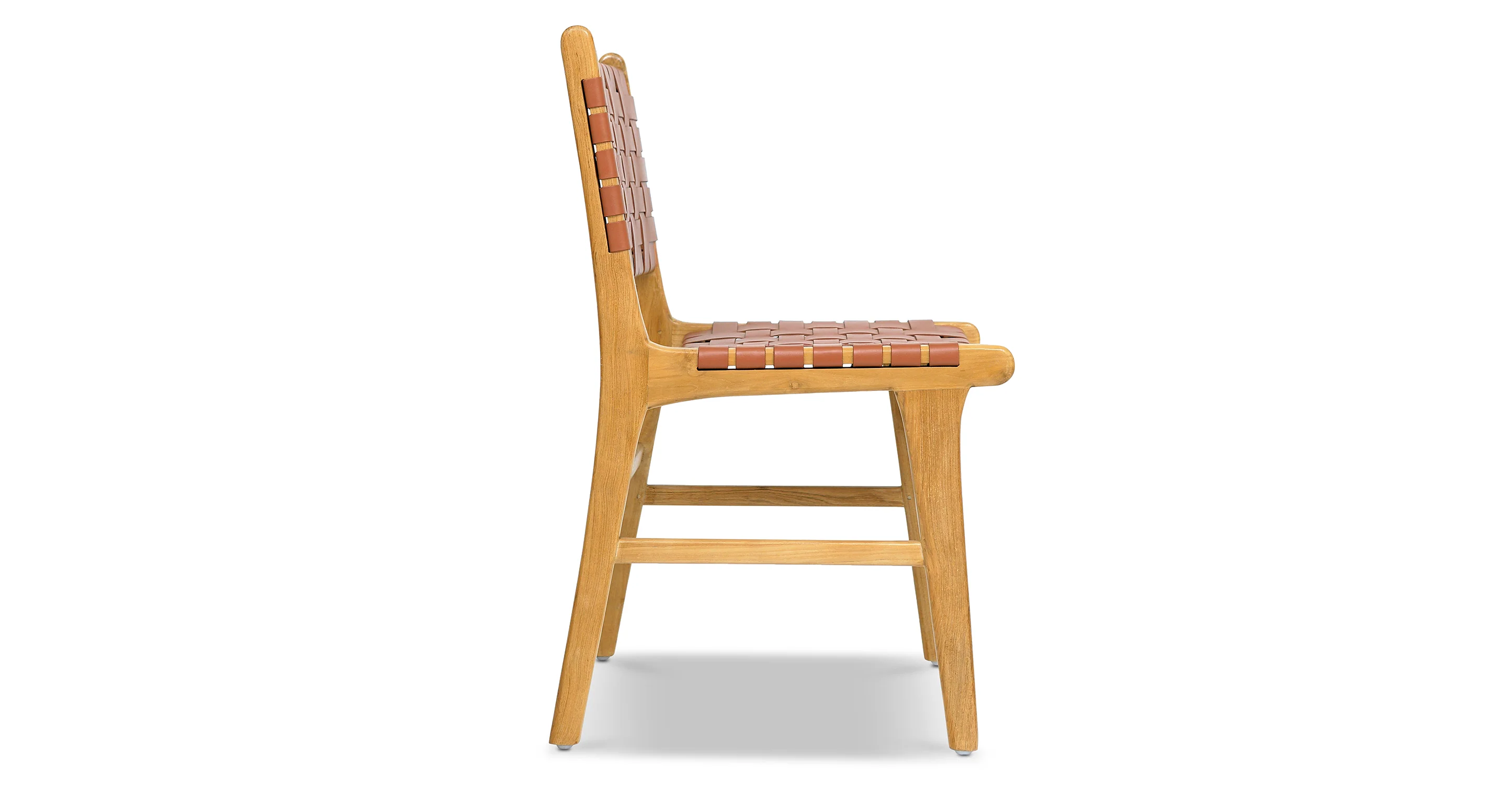 Banda Teak & Leather Dining Chair - Image 3