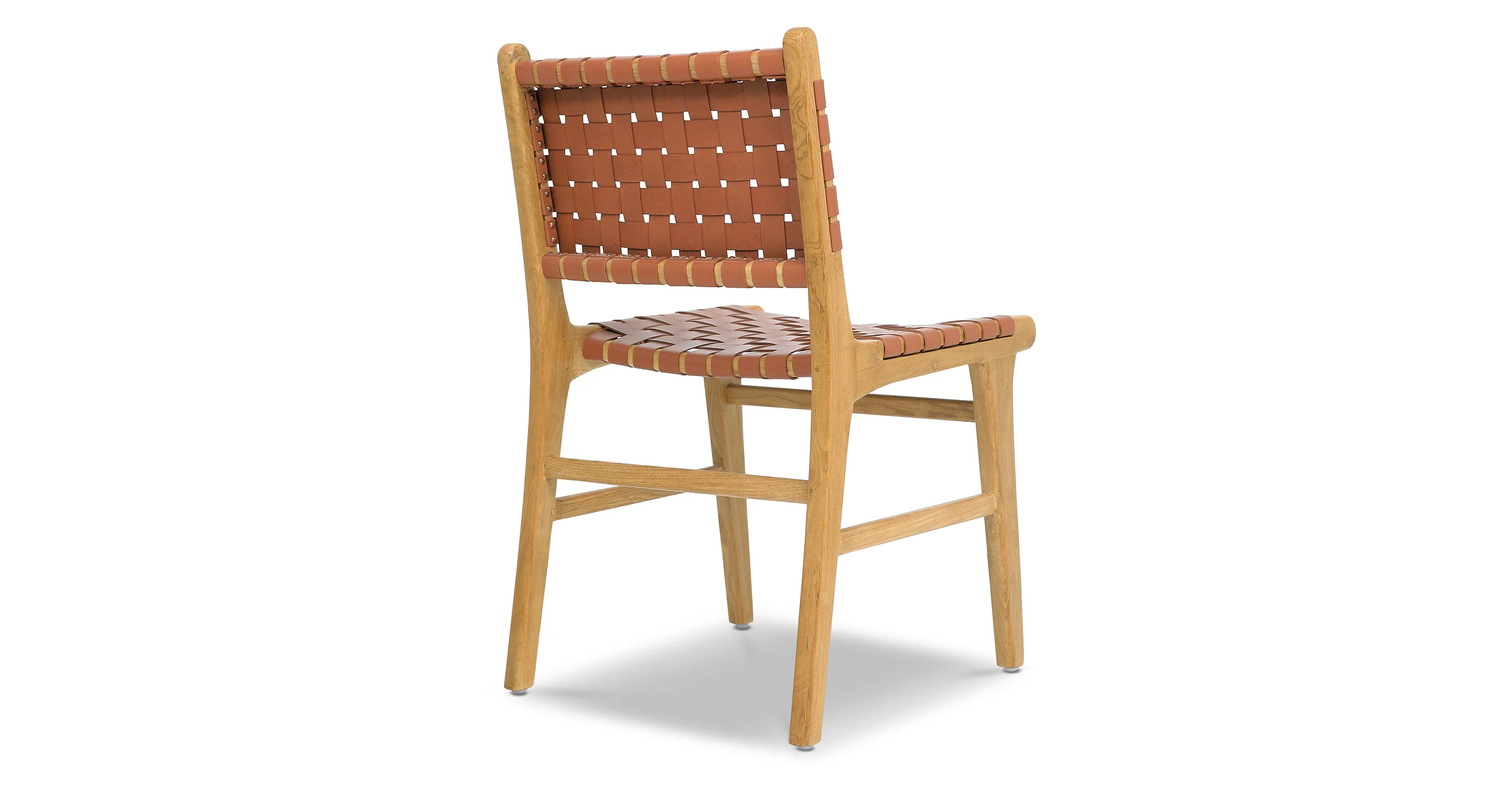 Banda Teak & Leather Dining Chair - Image 4