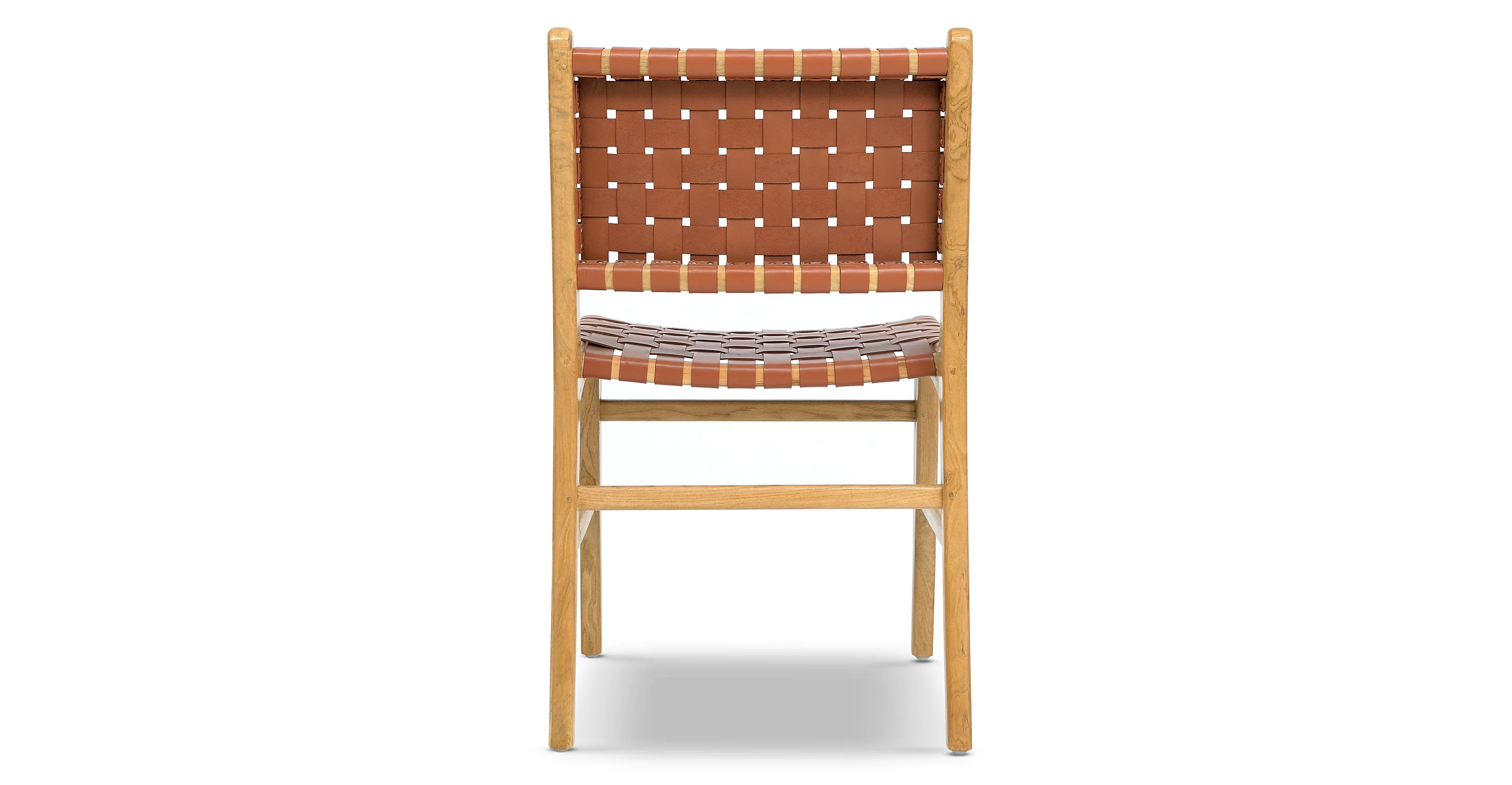 Banda Teak & Leather Dining Chair - Image 5