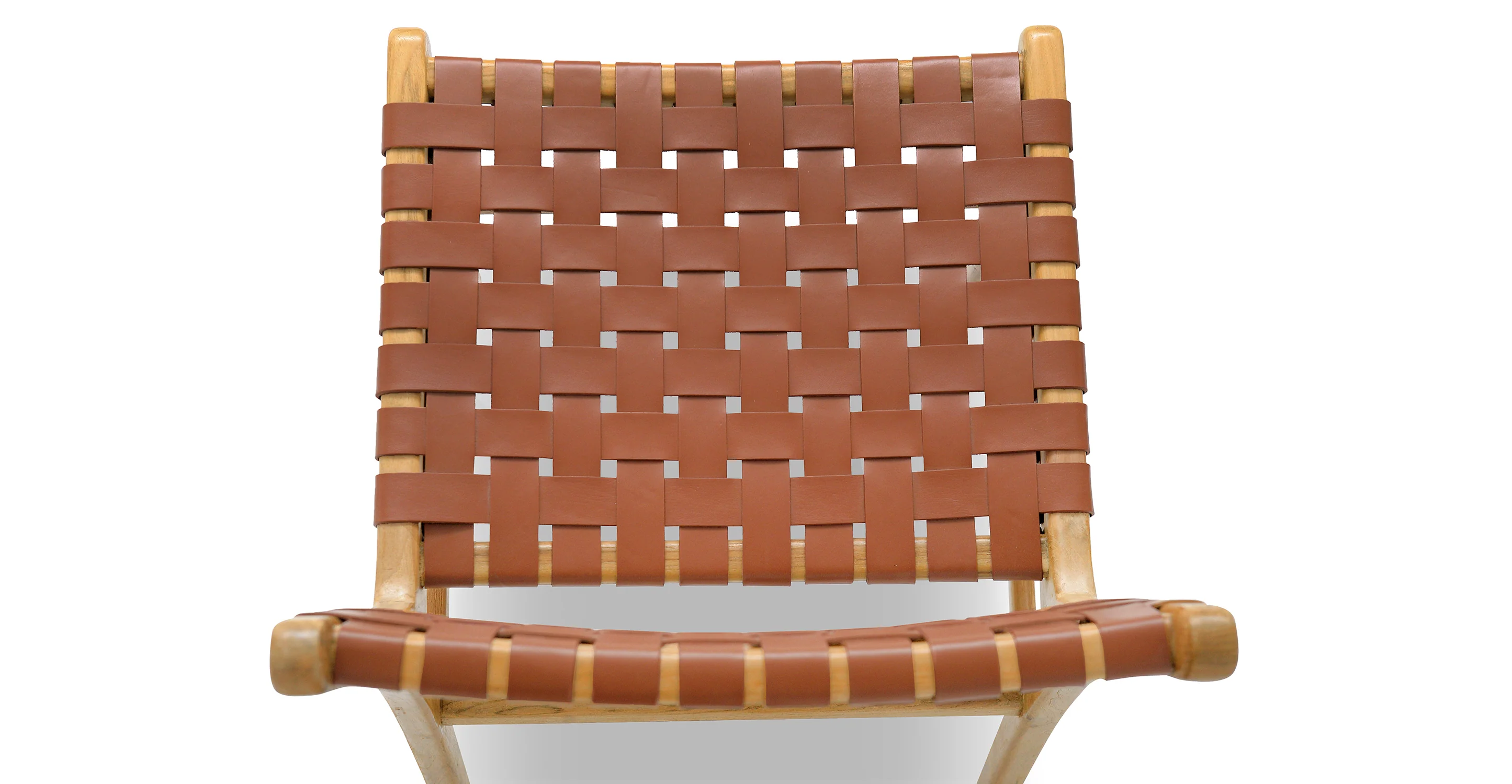 Banda Teak & Leather Dining Chair - Image 6