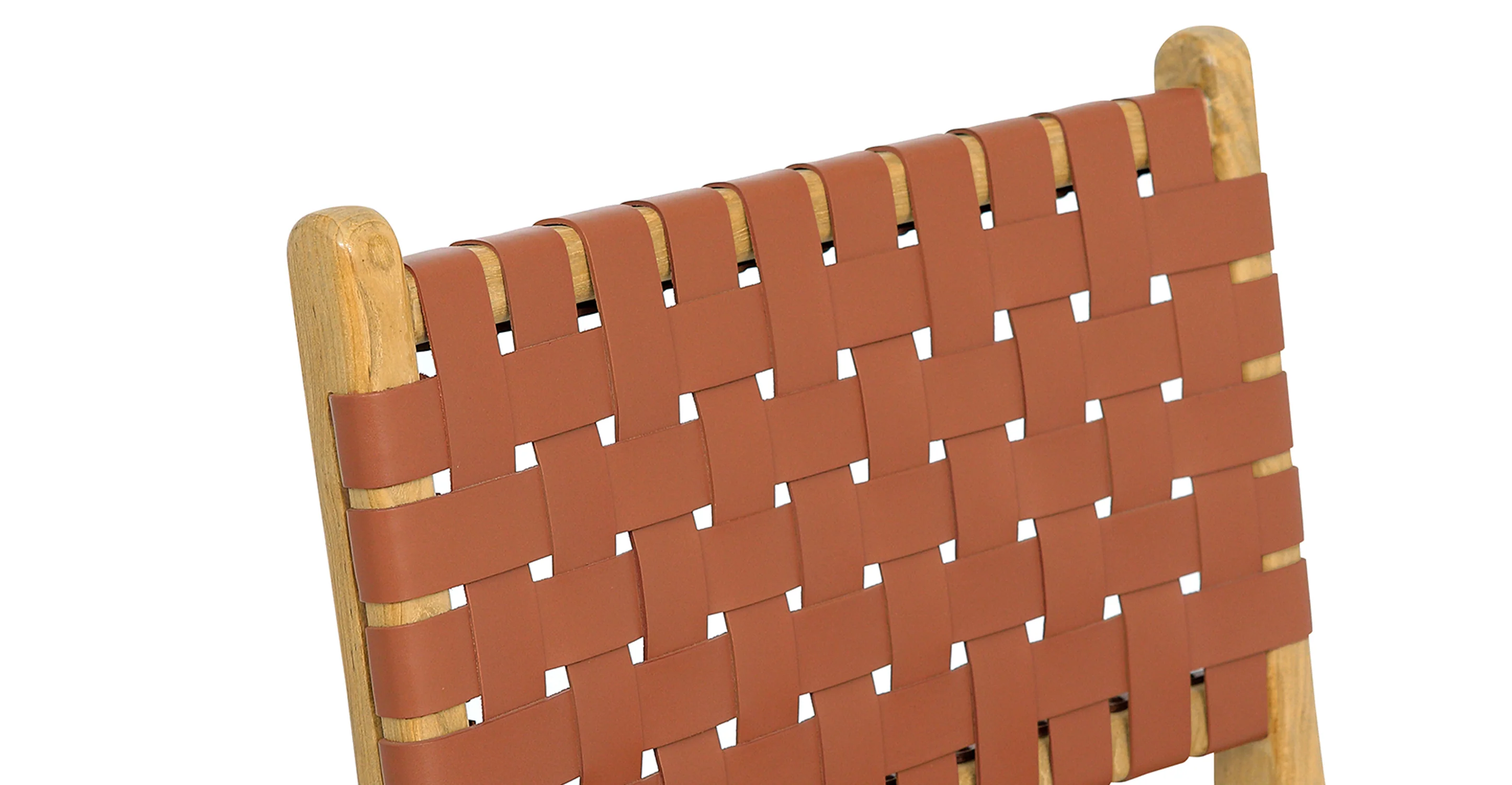 Banda Teak & Leather Dining Chair - Image 7