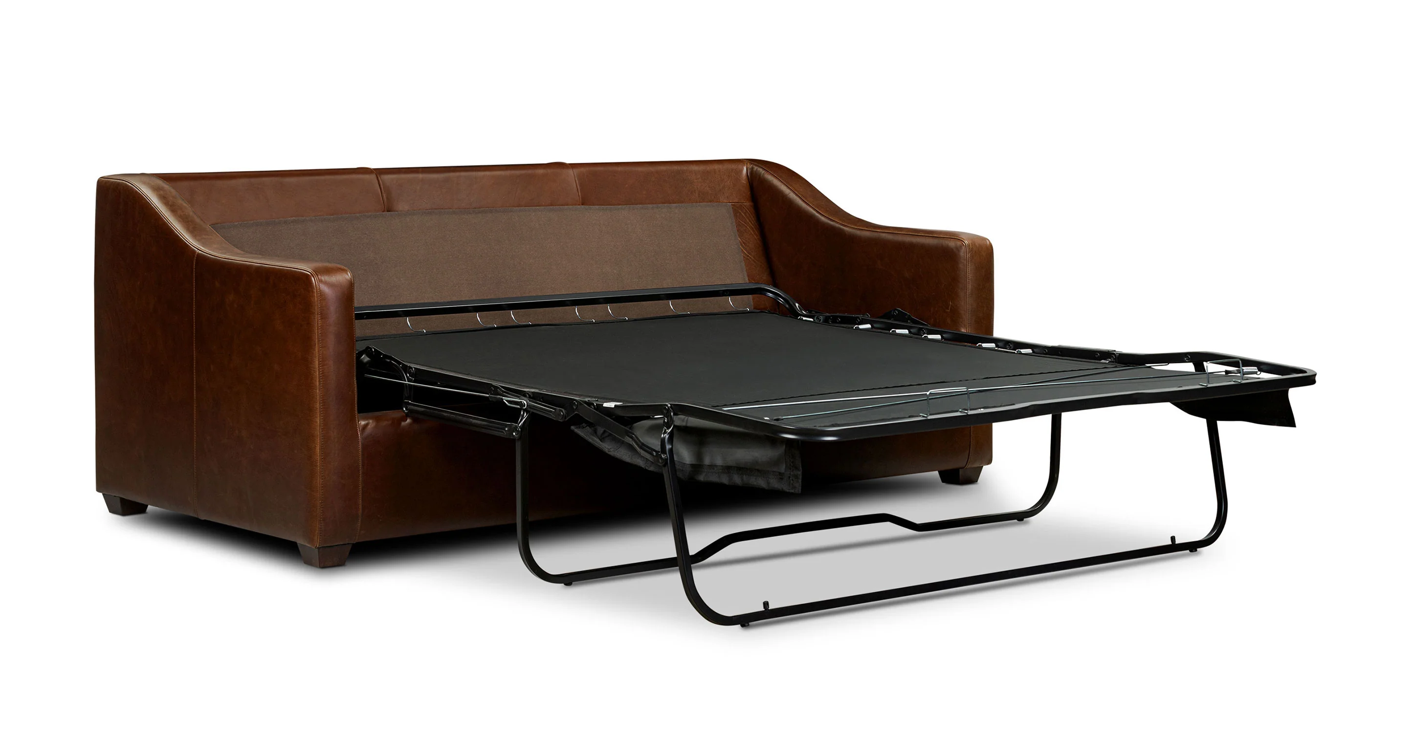 Biltmore Leather Pull-Out Convertible Sleeper Sofa - Image 8