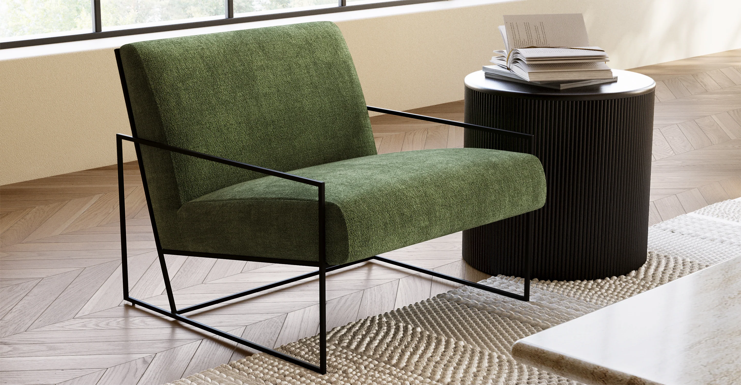 Bo Fabric Lounge Chair - Image 2