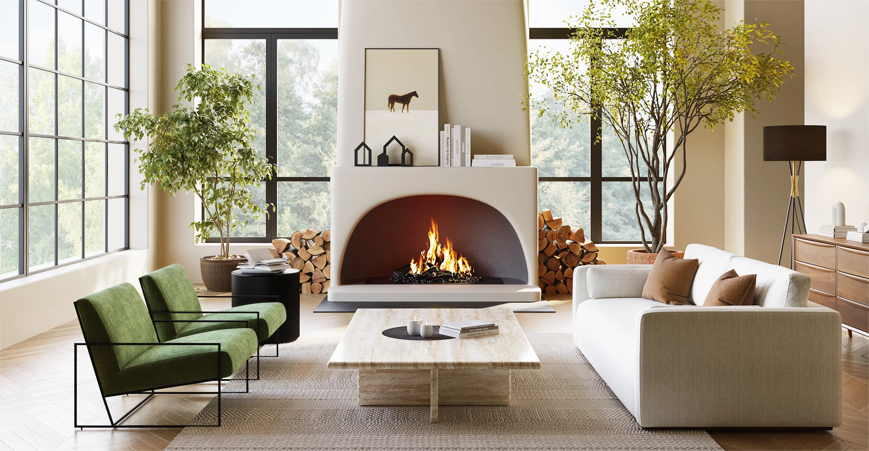Bo Fabric Lounge Chair - Image 4