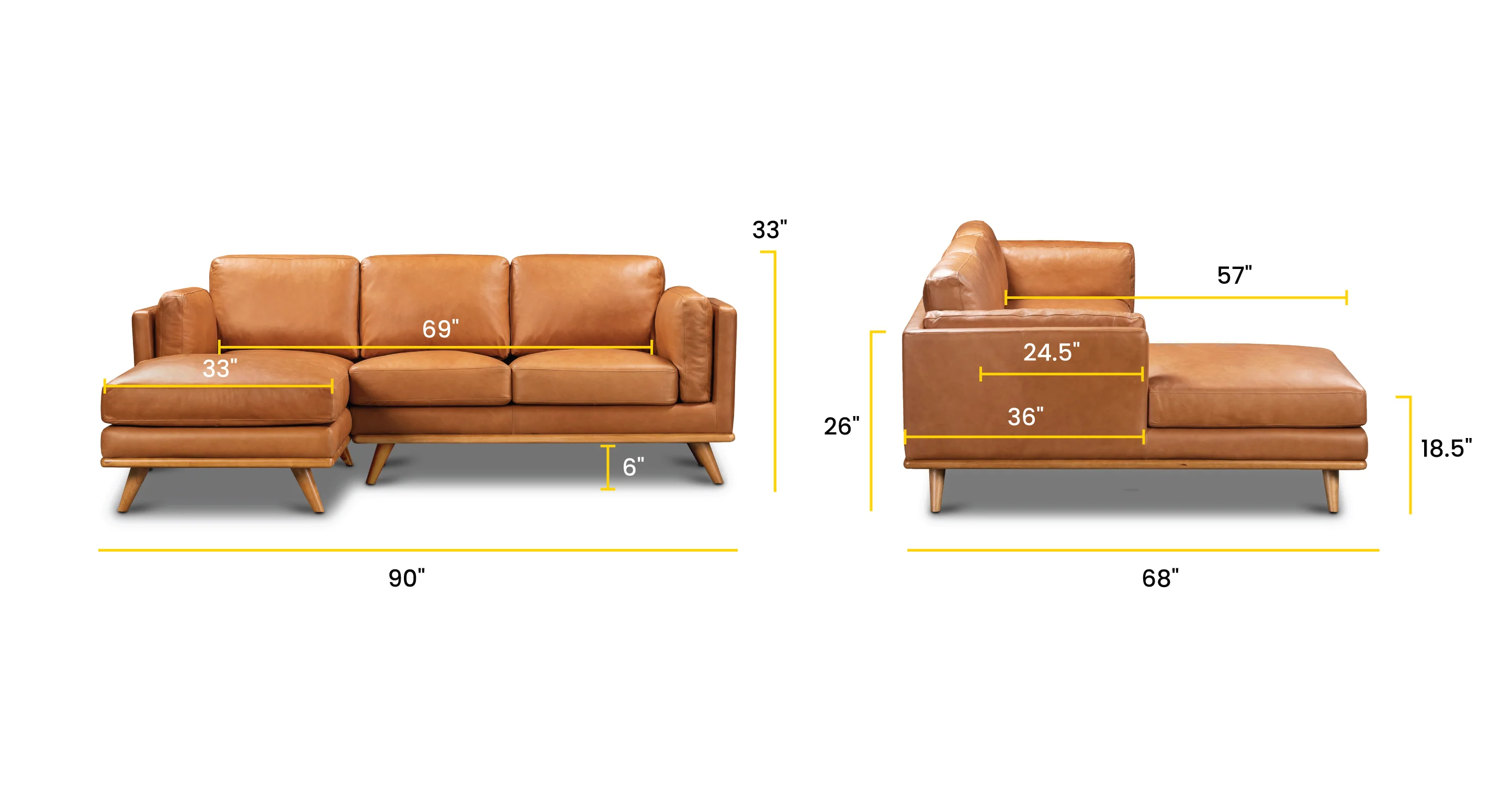 Cadiz Left-facing Sectional Sofa - Image 10
