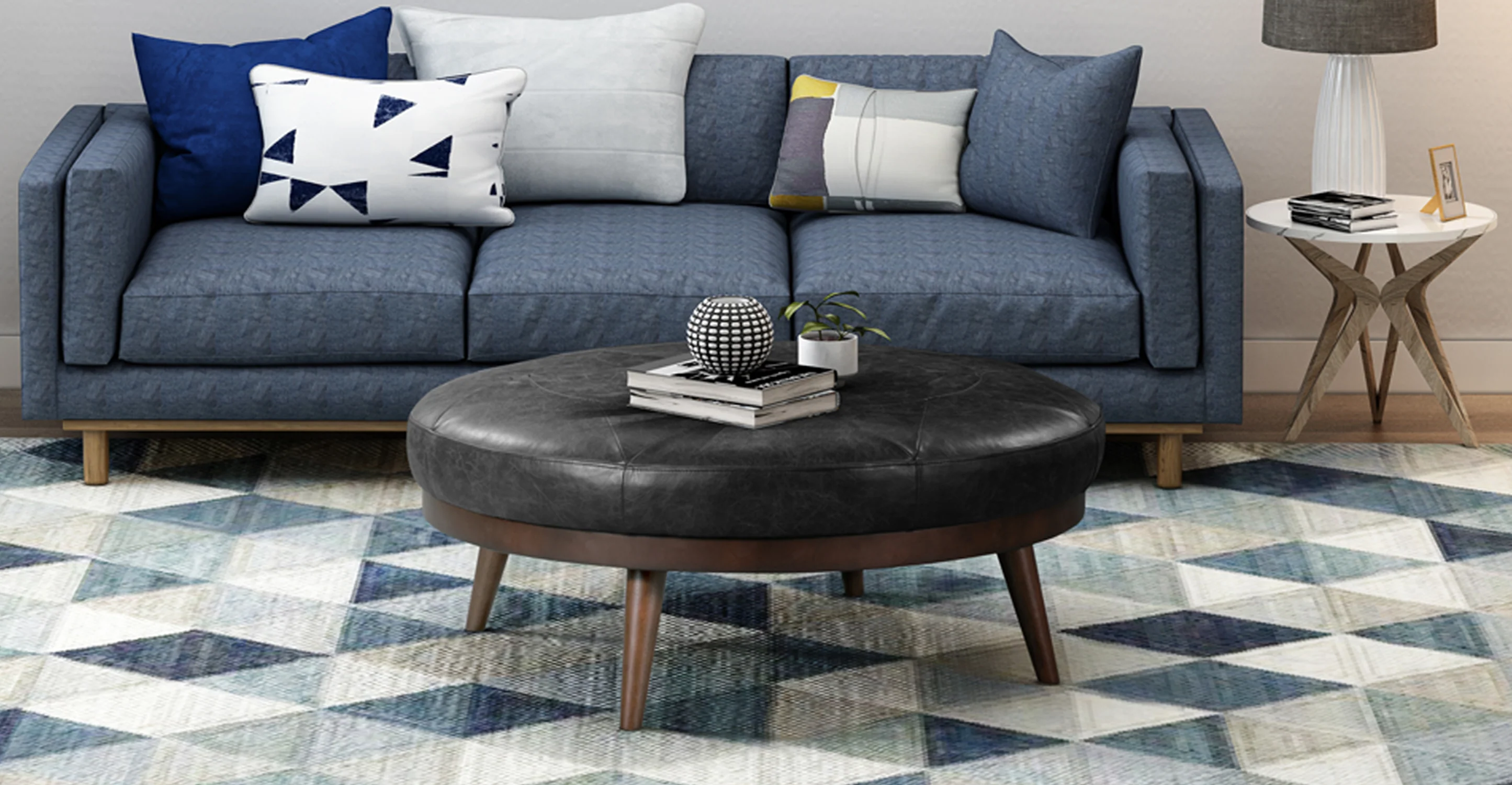 Gio Leather Ottoman - Image 23