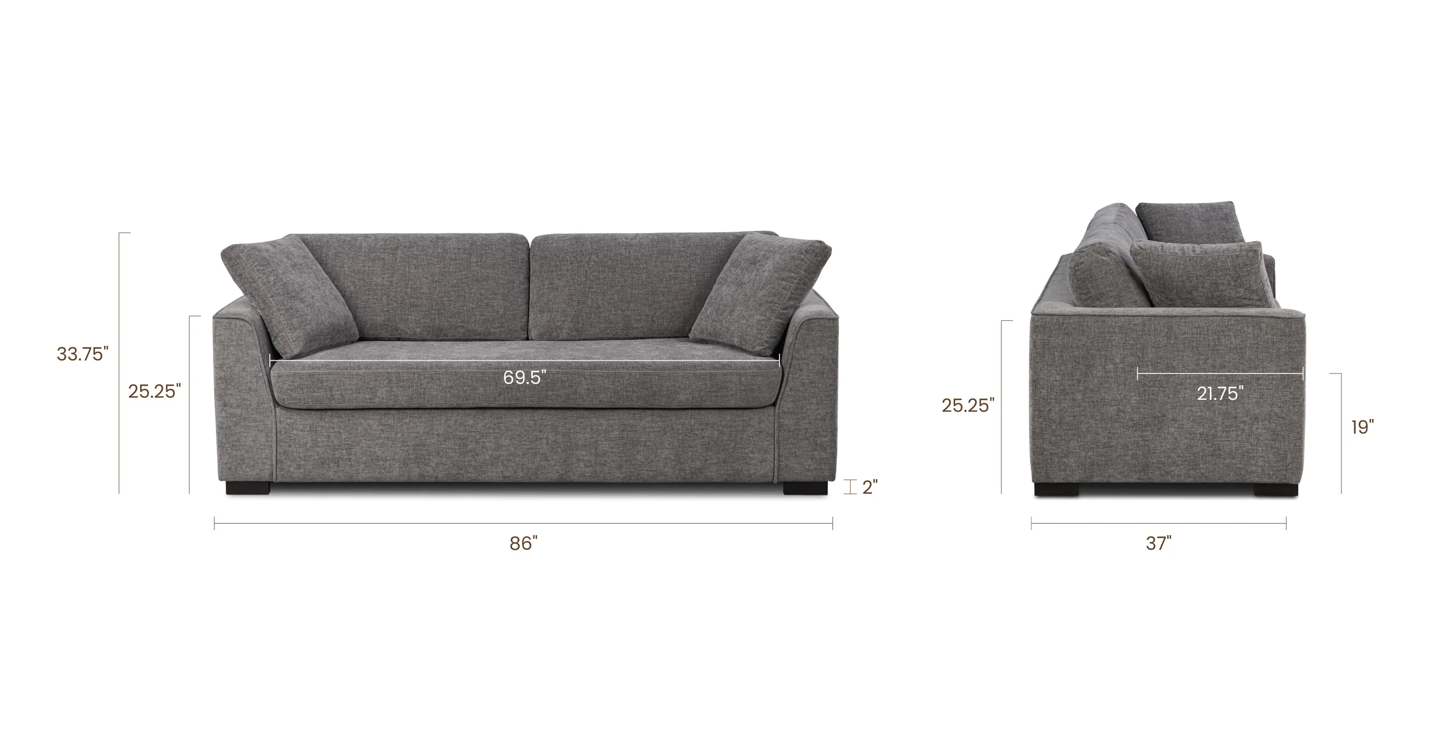 Capri 86" Pull-Out Sofa Bed - Image 27