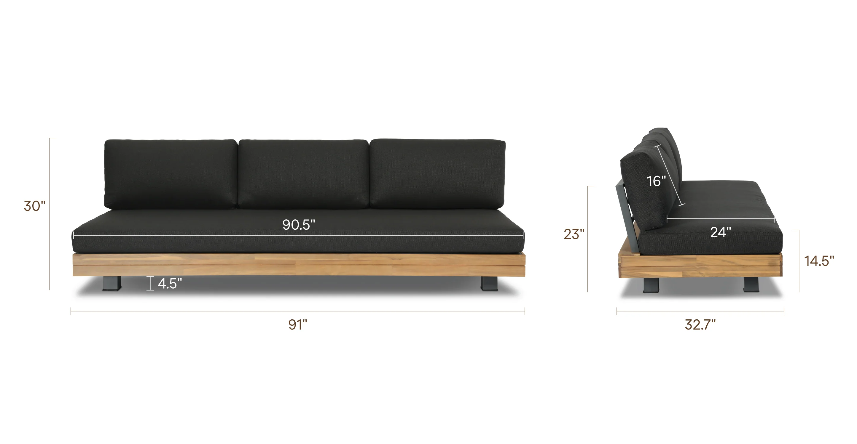 Celenza 3 Seat Sofa Bench - Image 15