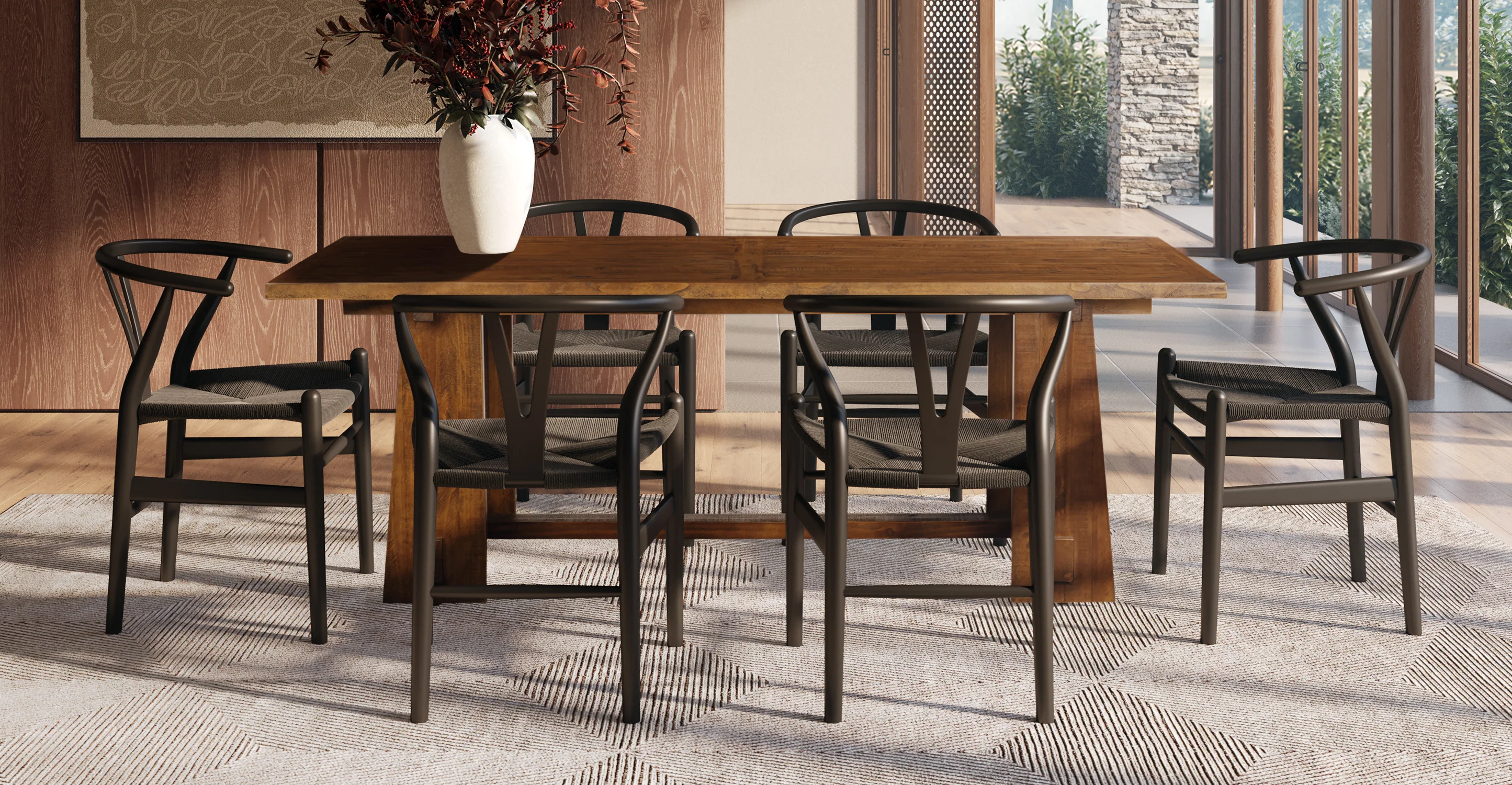 Combe Extension Dining Table (82.5" - 122") - Image 21
