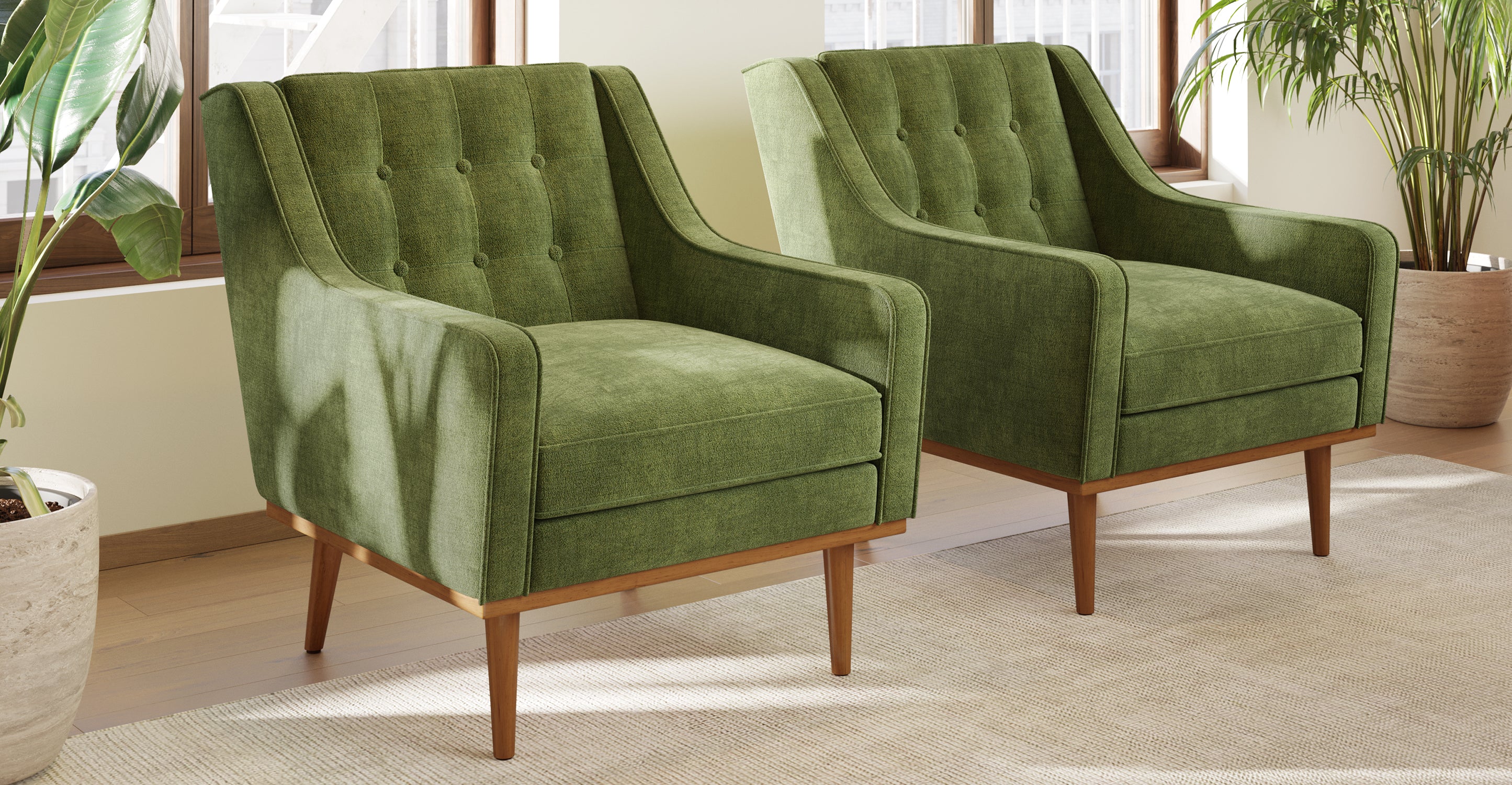 Gus Fabric Lounge Chair - Image 2