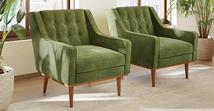 Gus Fabric Lounge Chair - Image 32