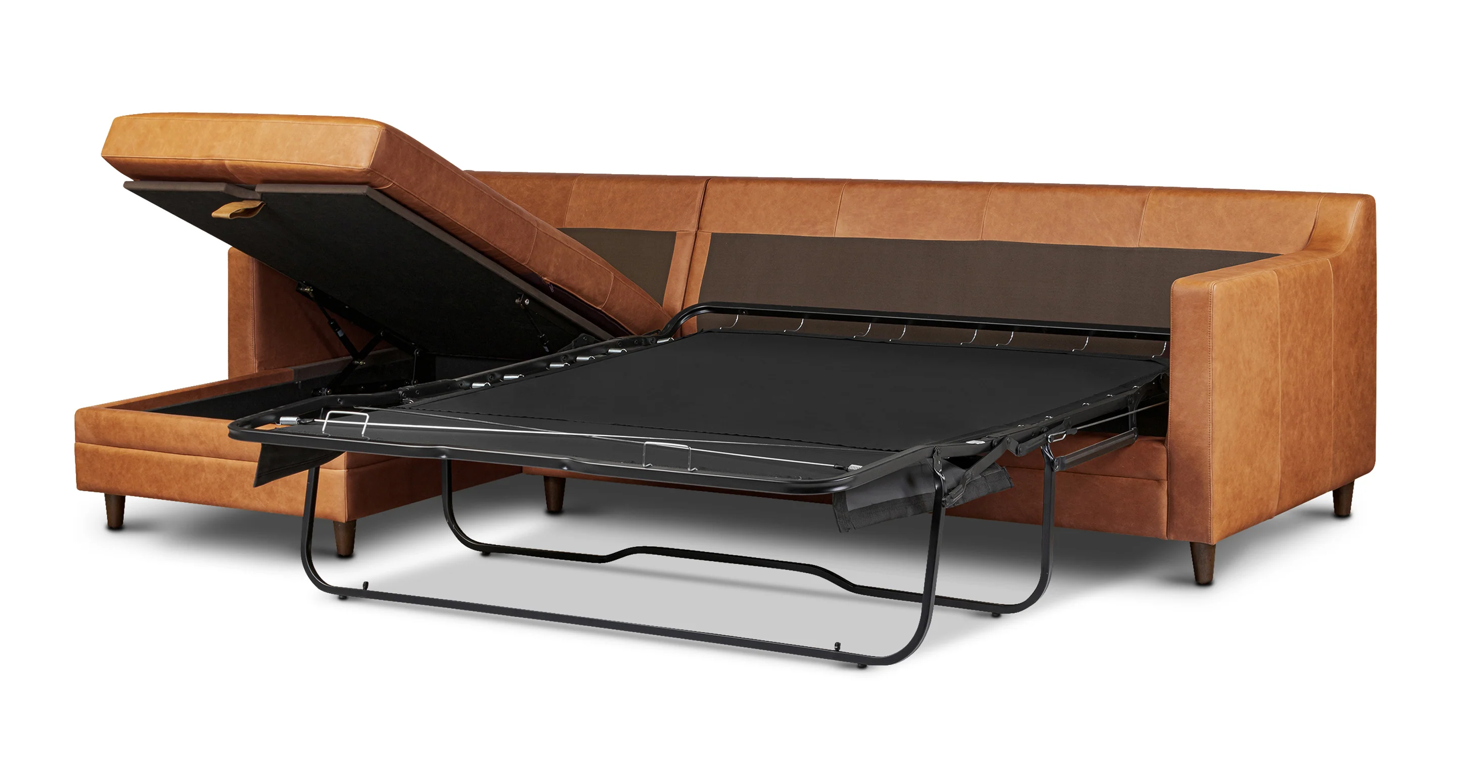 Harper 113.5" Left-facing Pull-Out Sleeper Sectional - Image 4