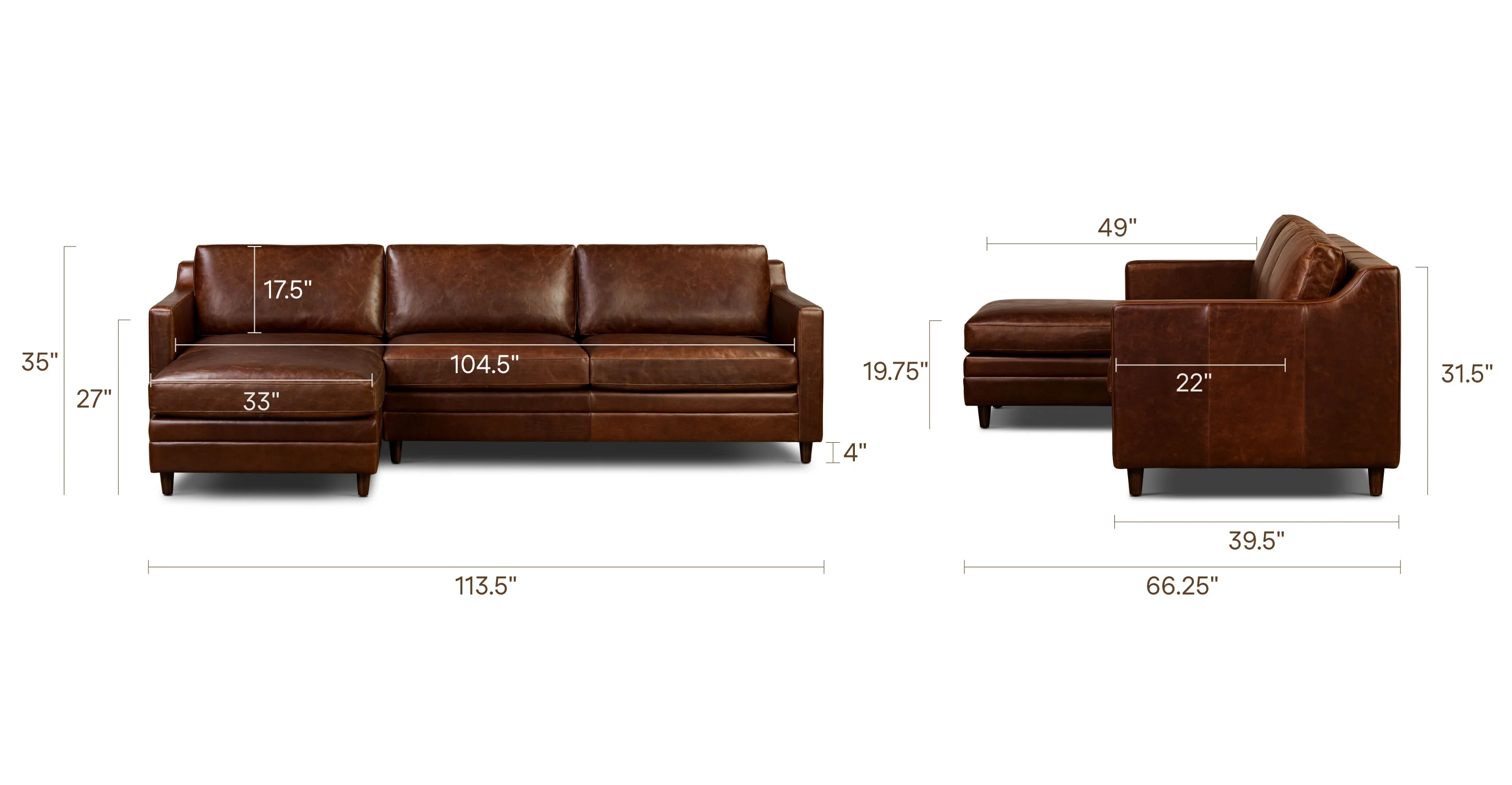 Harper 113.5" Left-facing Pull-Out Sleeper Sectional - Image 40