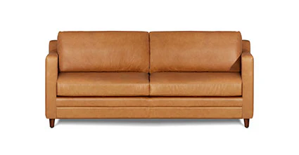 Harper Leather Pull-Out Convertible Sleeper Sofa (82") - Image 23