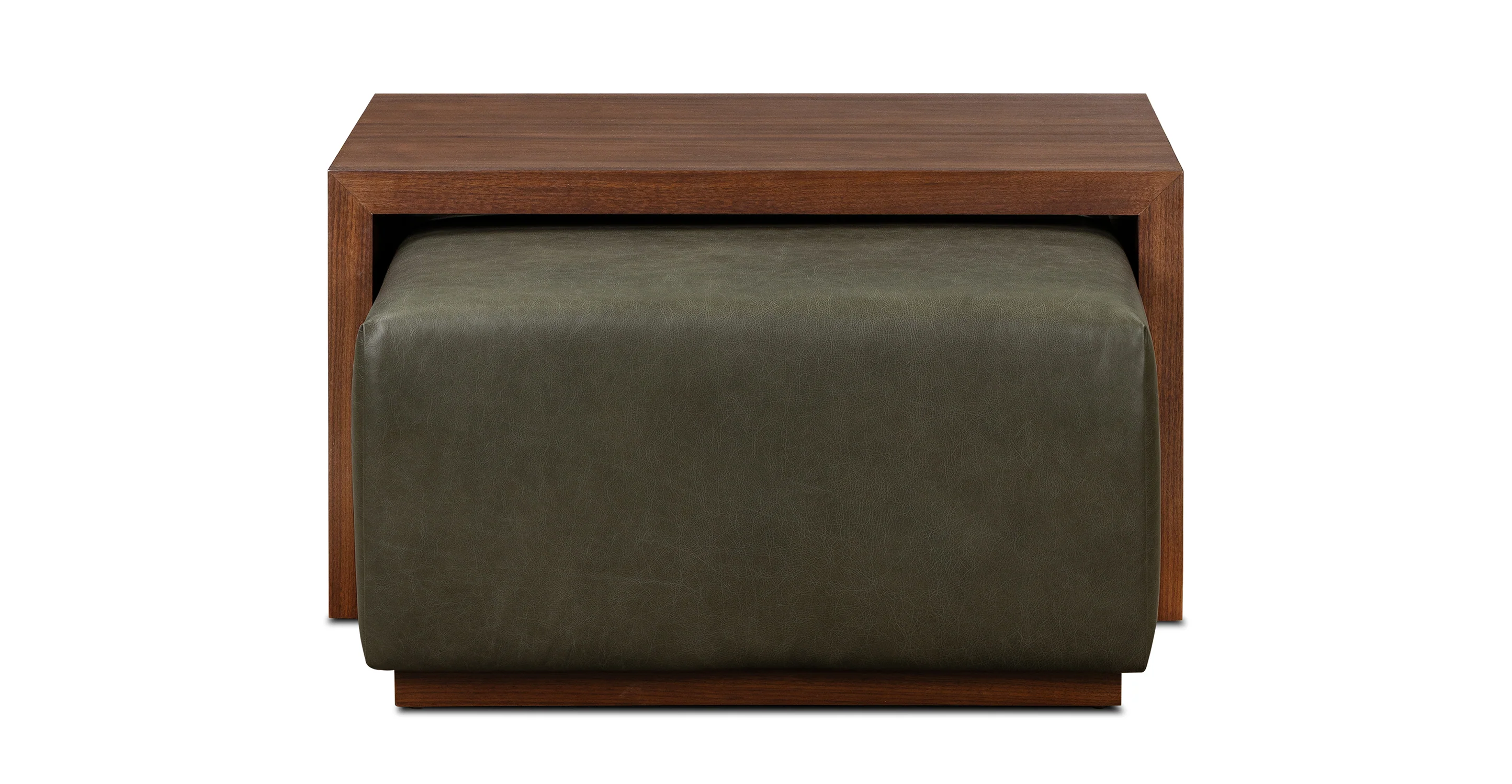 Jarmo Leather Ottoman with Walnut Table - Image 21