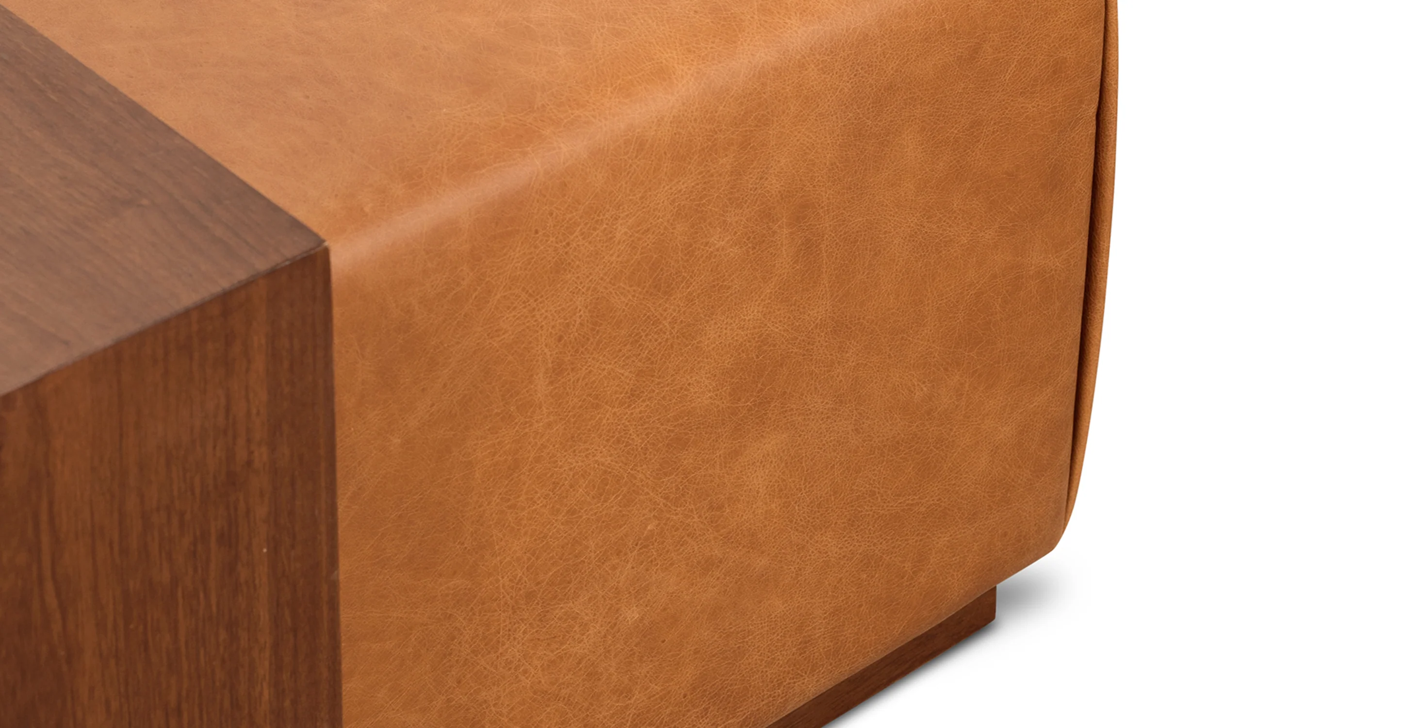 Jarmo Leather Ottoman with Walnut Table - Image 7