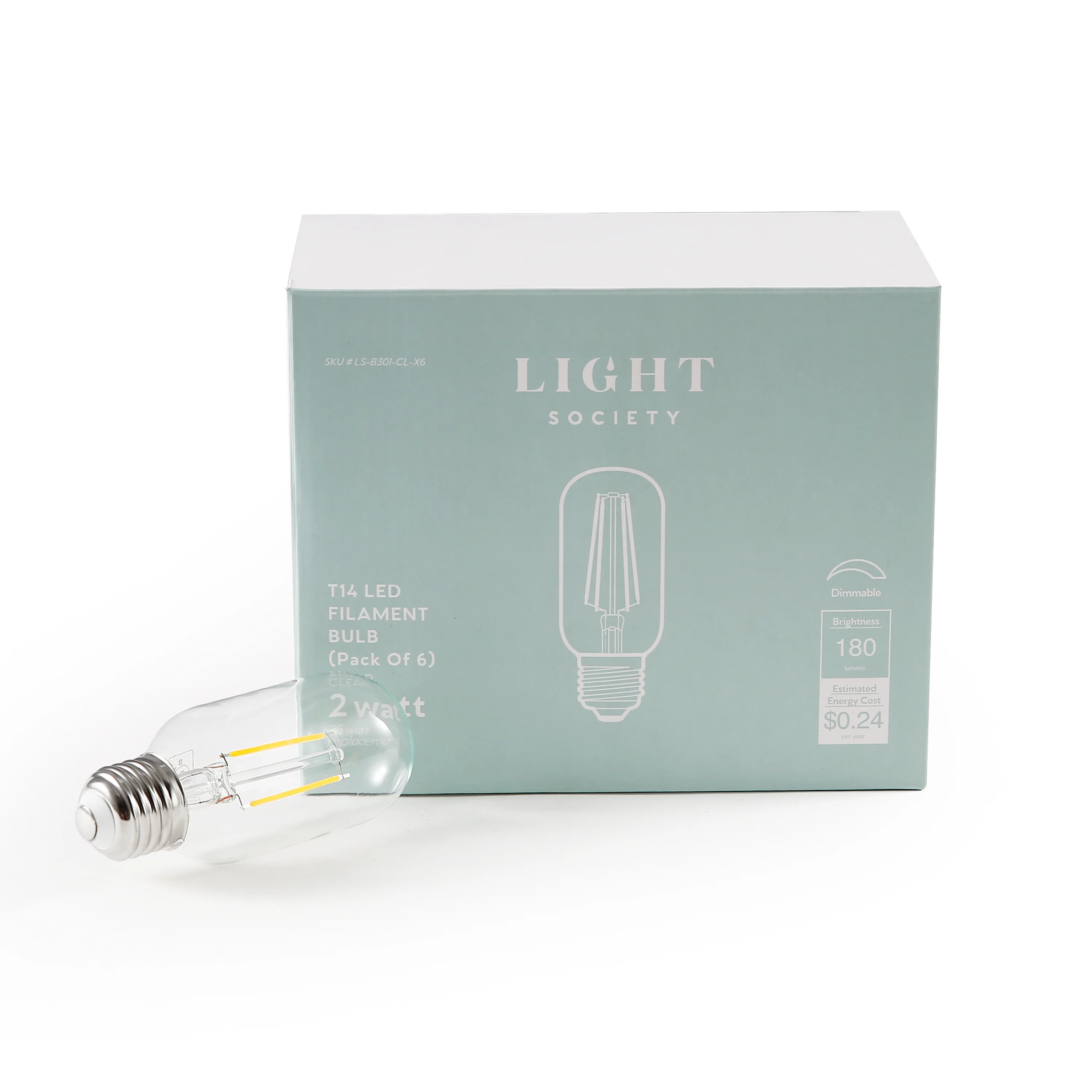 Kashan T14 Clear LED Filament Light Bulb - Image 7