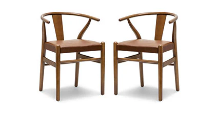 Lev Vegan Leather Dining Chair - Image 13