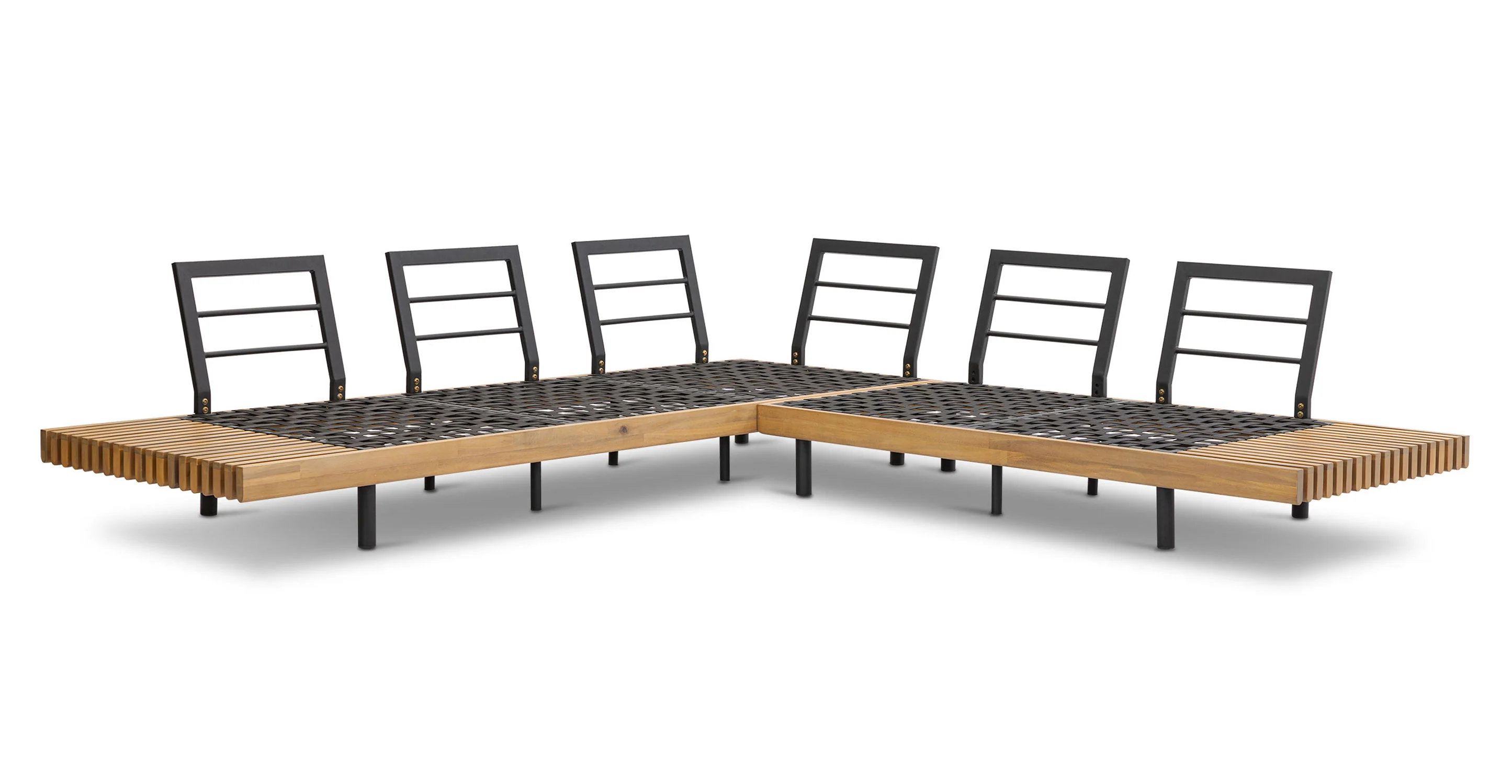 Lobos Outdoor Corner Sectional with Coffee Table - Image 11