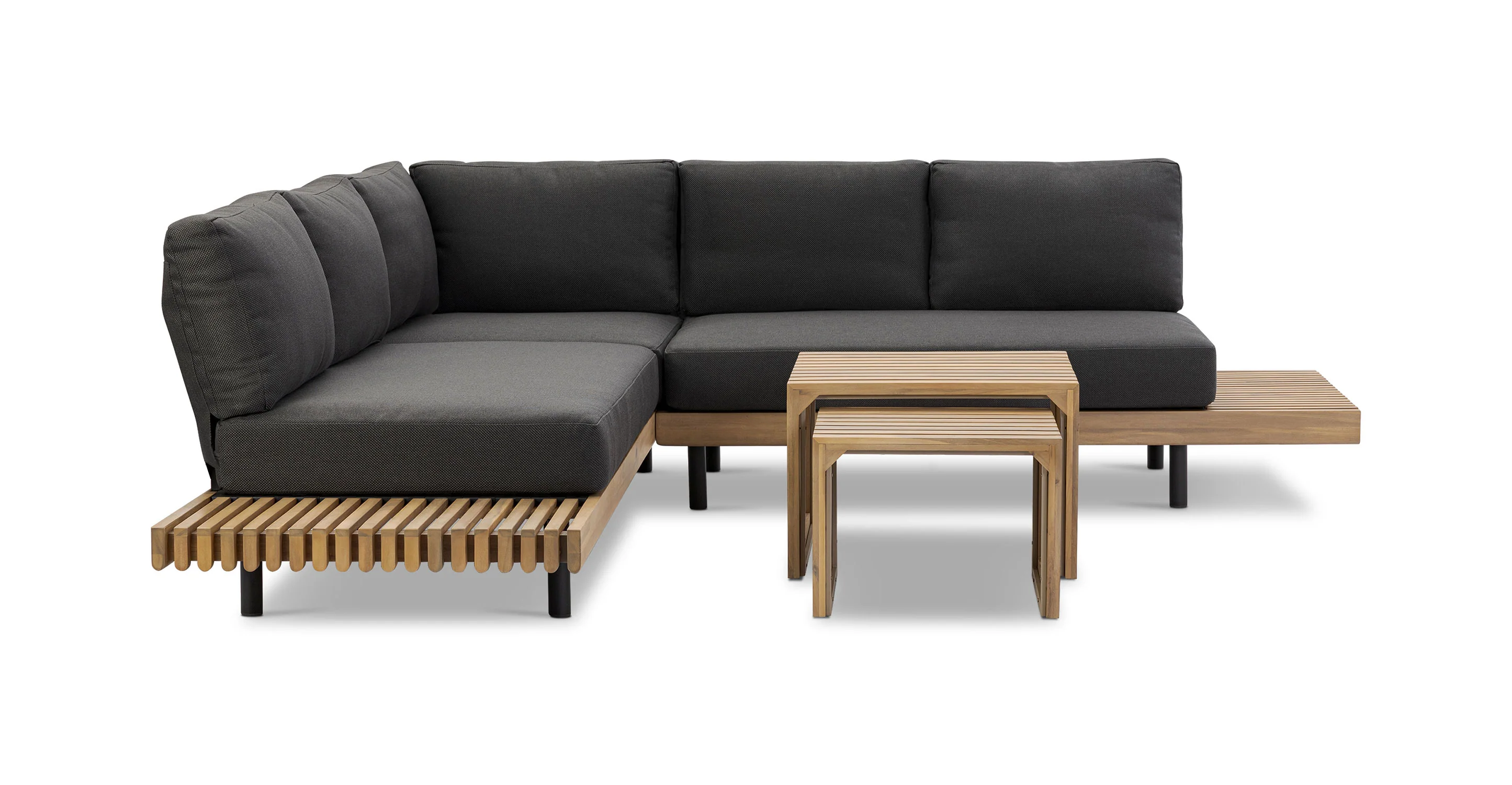 Lobos Outdoor Corner Sectional with Coffee Table - Image 3