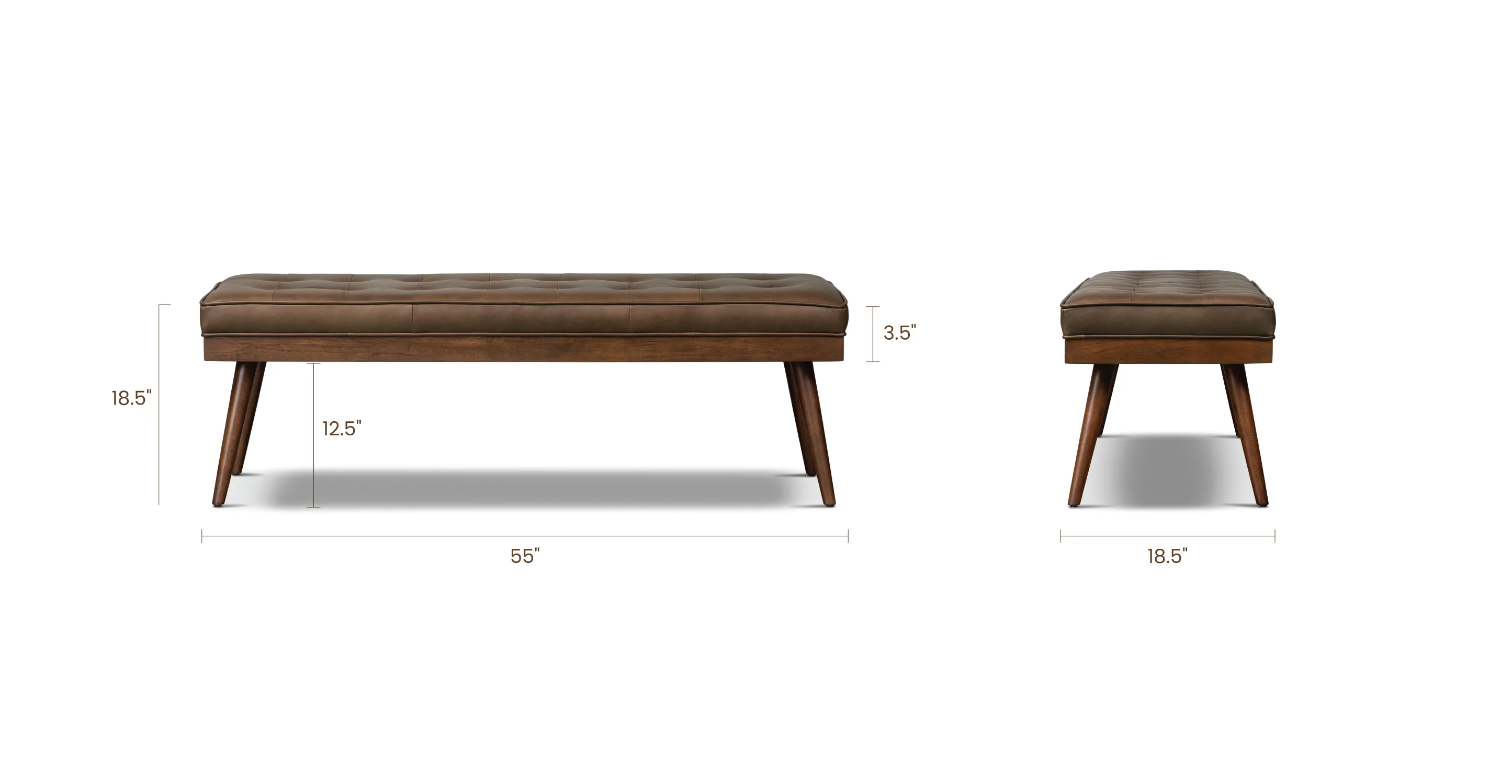 Luca Leather Bench - Image 48