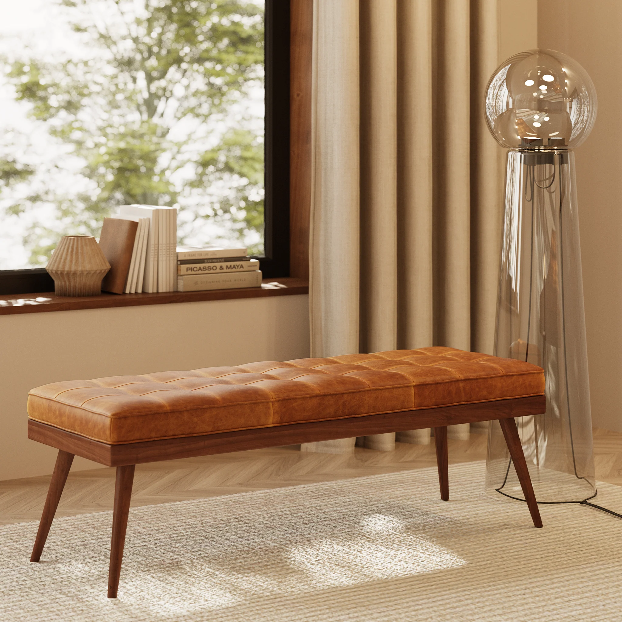 Luca Leather Bench - Image 79