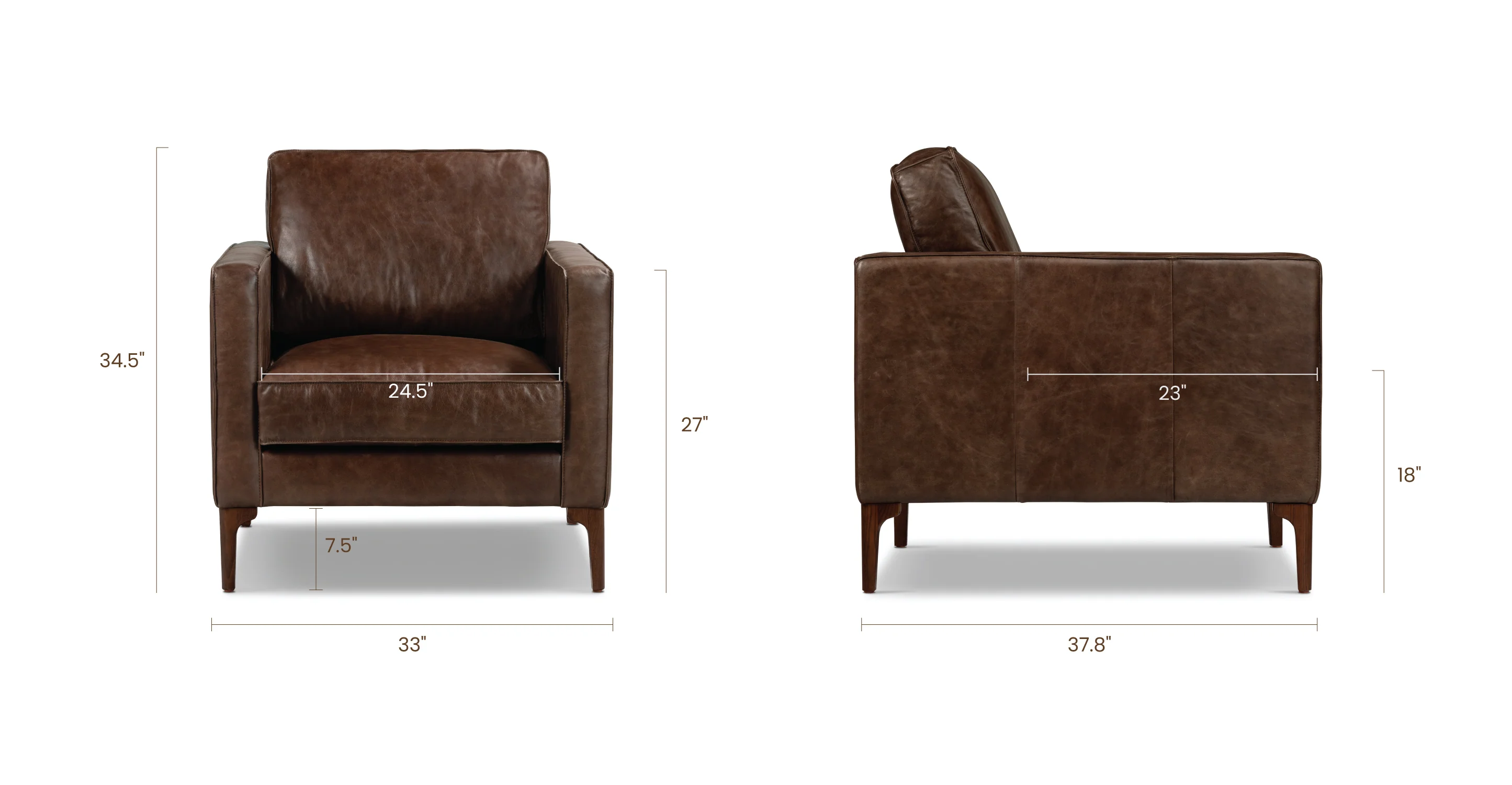 Mateo Leather Lounge Chair - Image 30