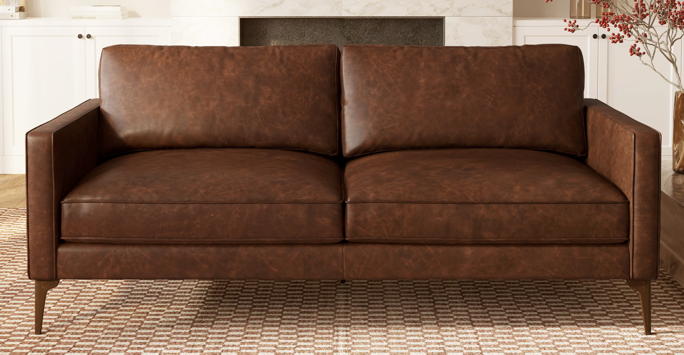 Mateo Leather Sofa - Image 24