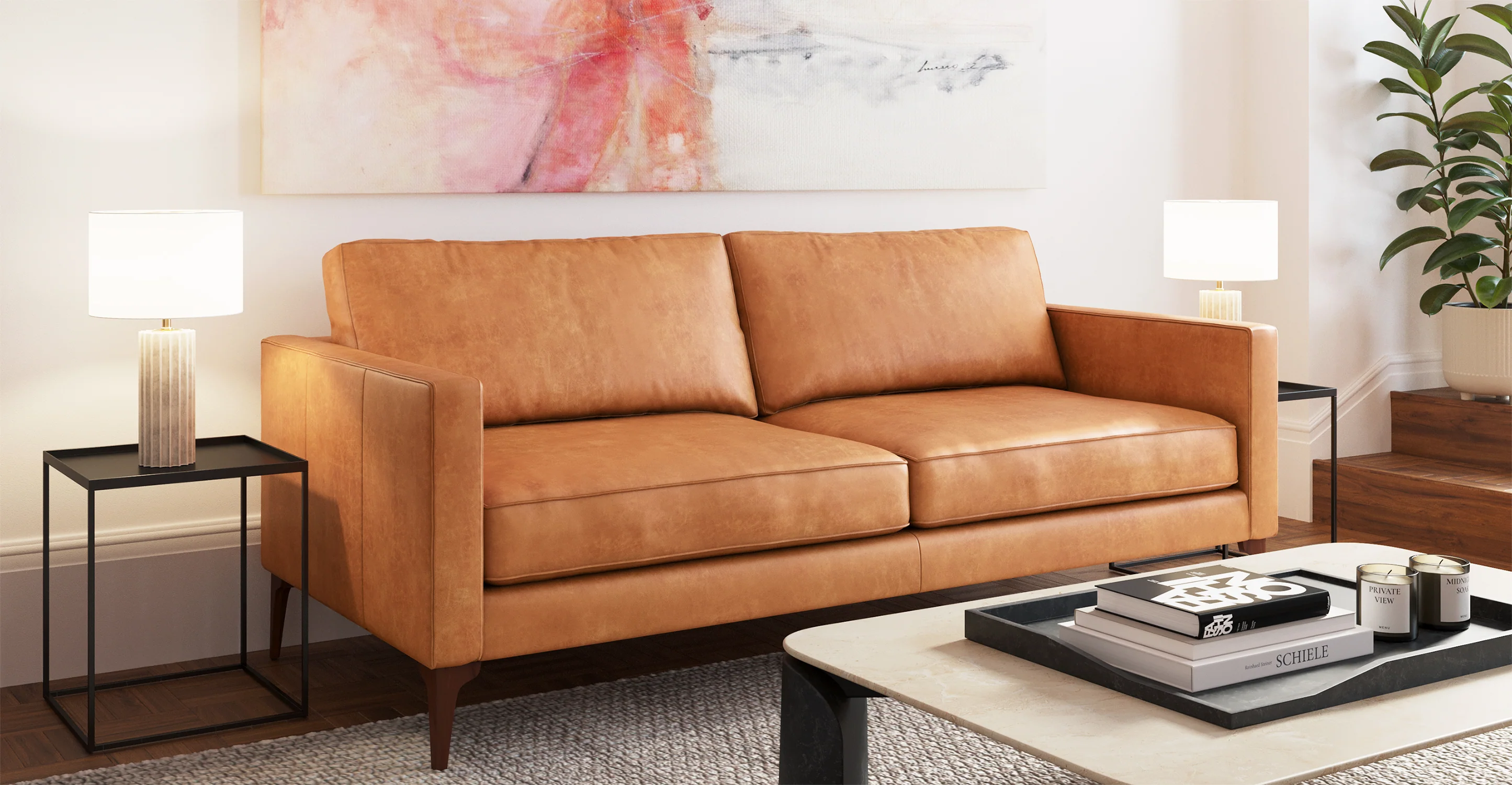 Mateo Leather Sofa - Image 3