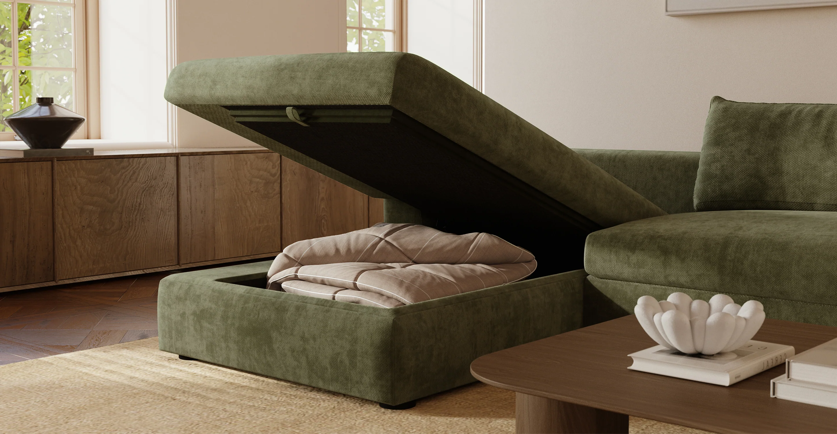 Milo Left-facing Sleeper Sectional - Image 22
