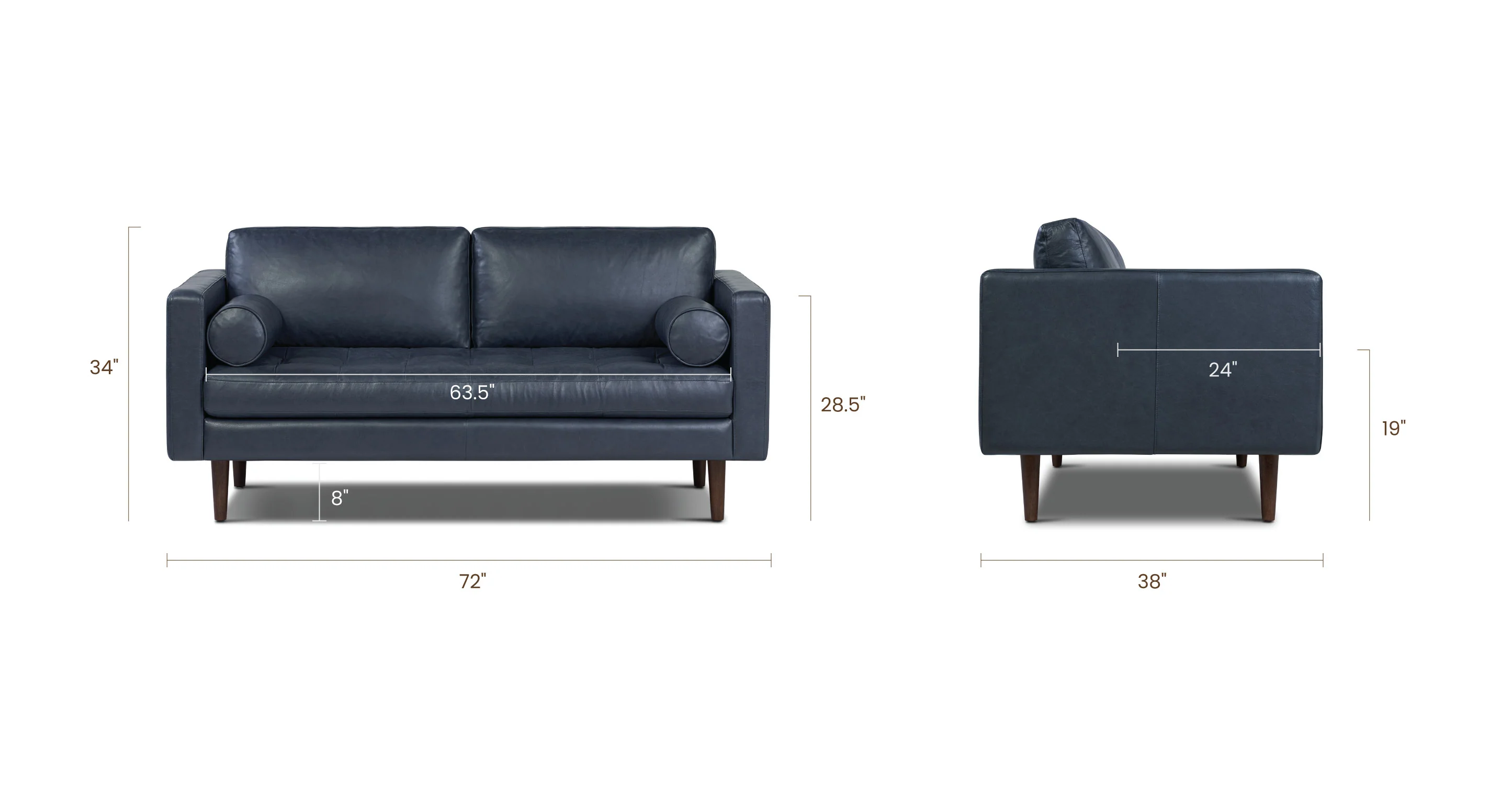 Napa 72" Apartment Sofa - Image 62