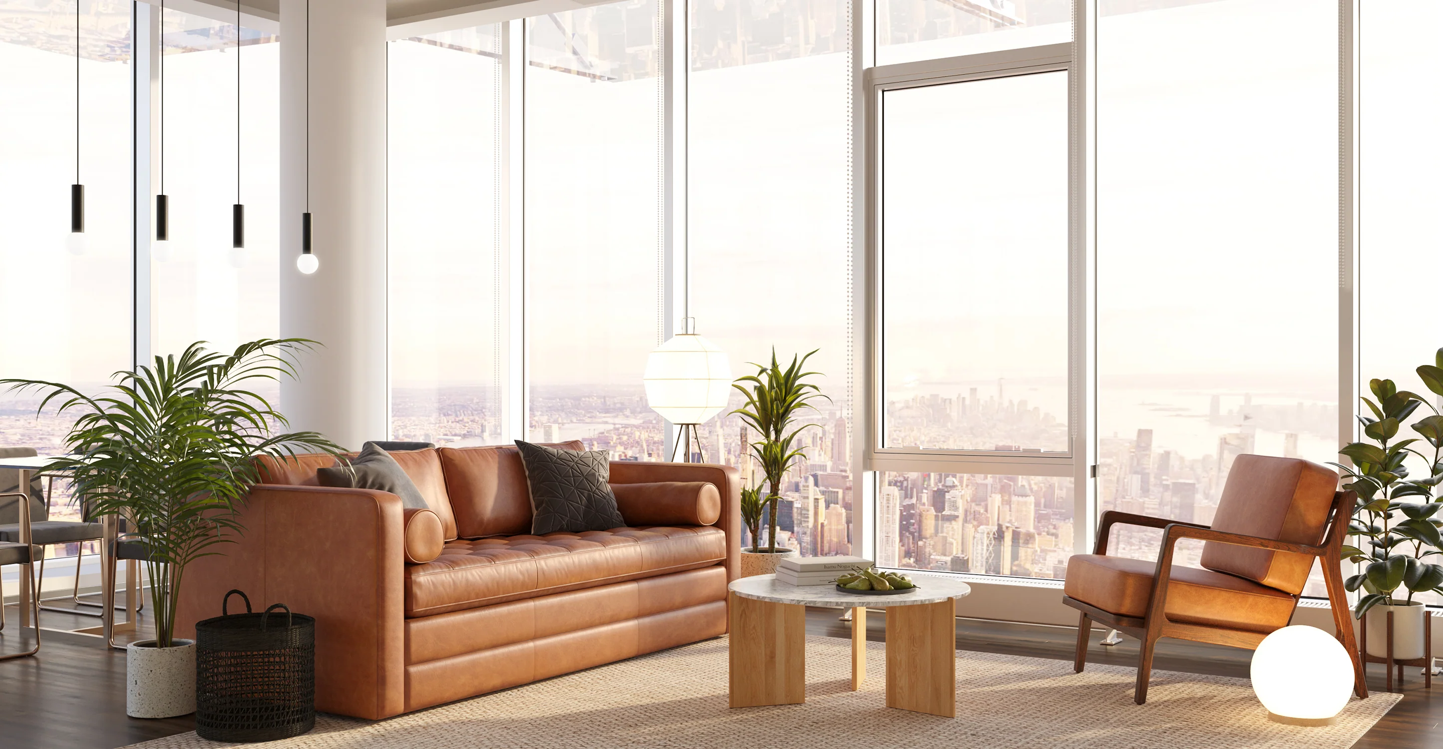 Napa 82" Leather Pull-Out Convertible Sleeper Sofa - Image 5