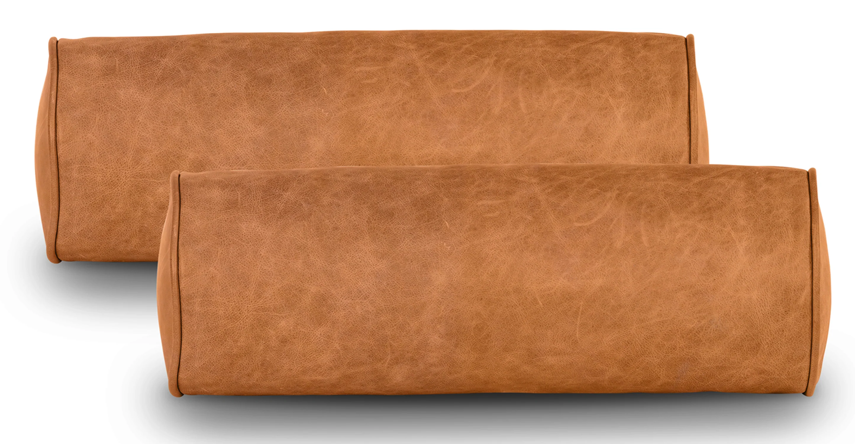 Napa Leather Bolster Pillow Set - Image 4