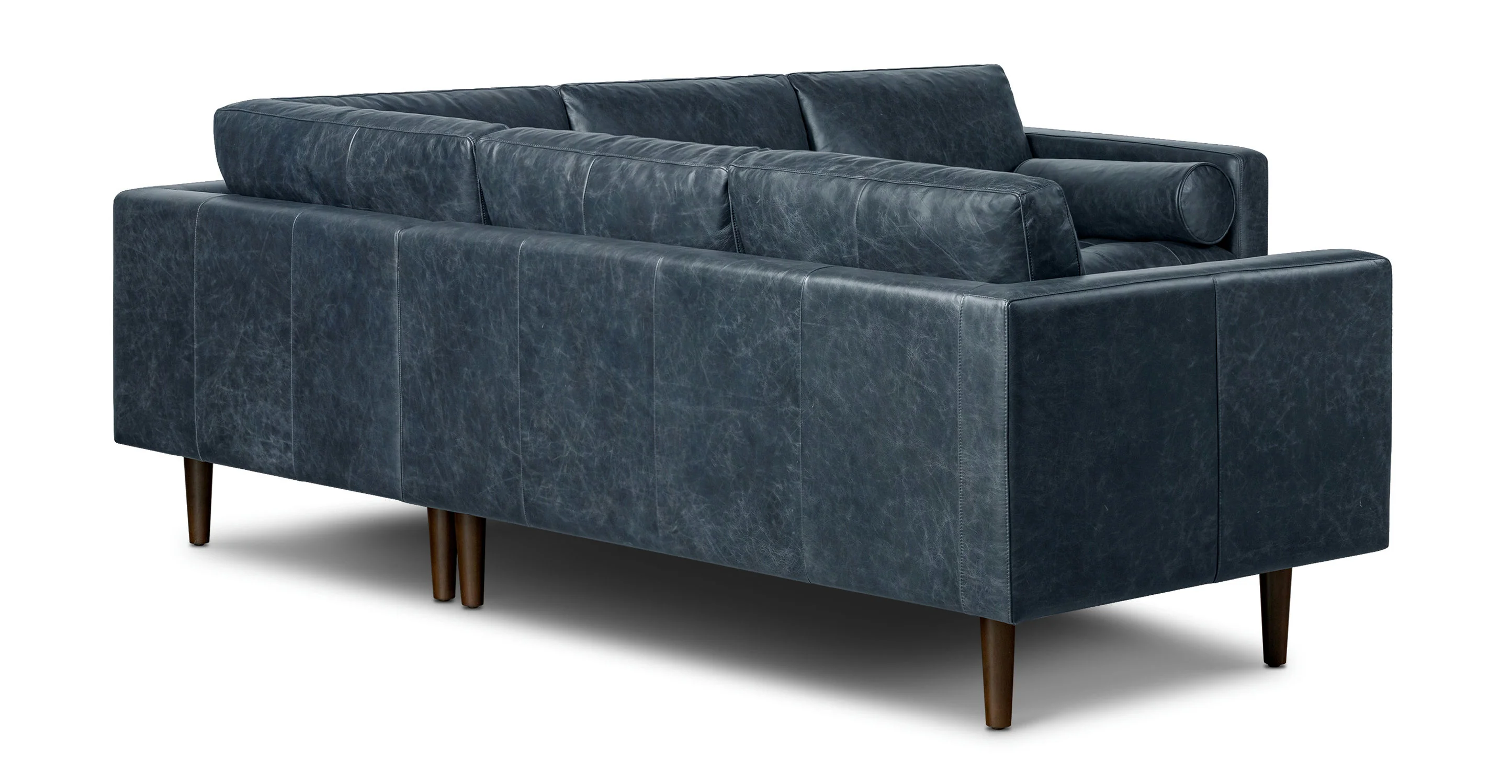 Napa Leather Corner Sectional Sofa - Image 21