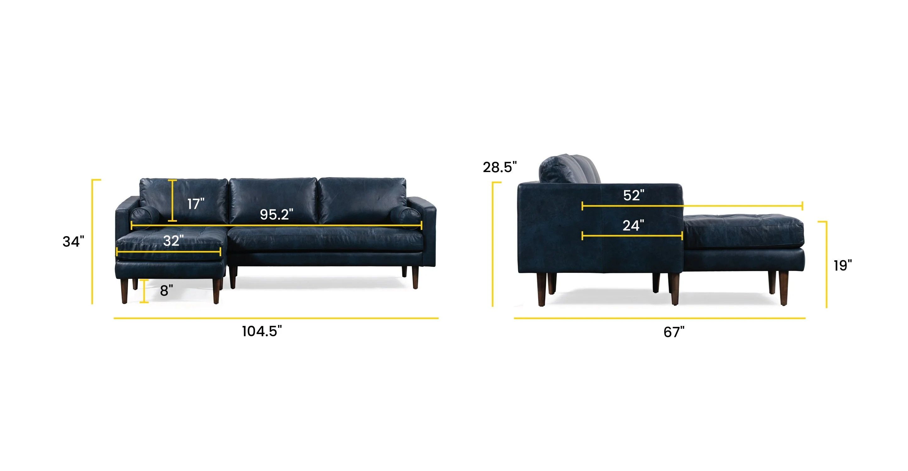 Napa Left-Facing Sectional Sofa - Image 30