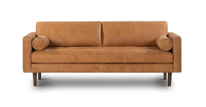 Napa Leather Sofa 88.5” - Image 119