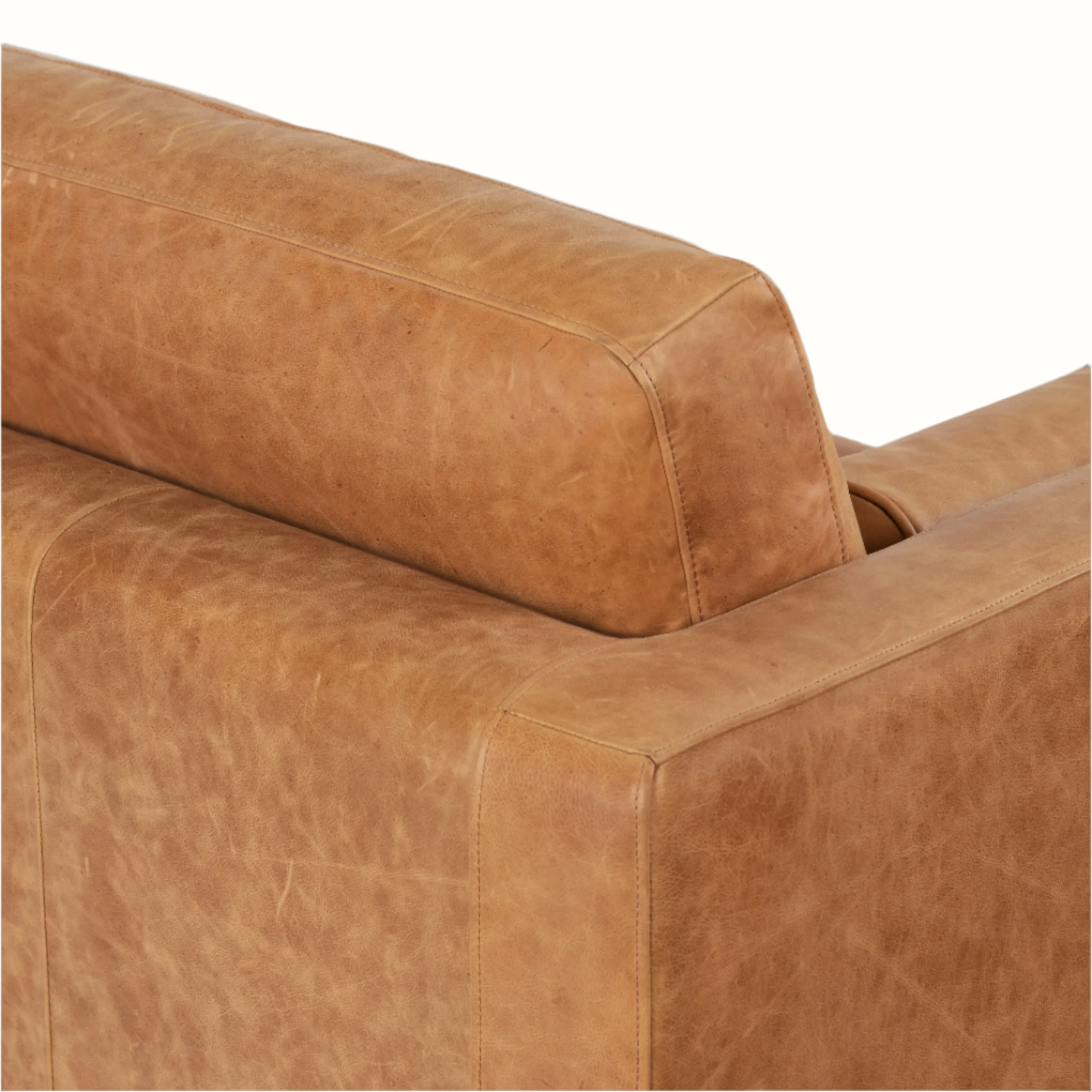 Napa Leather Sofa 88.5” - Image 19