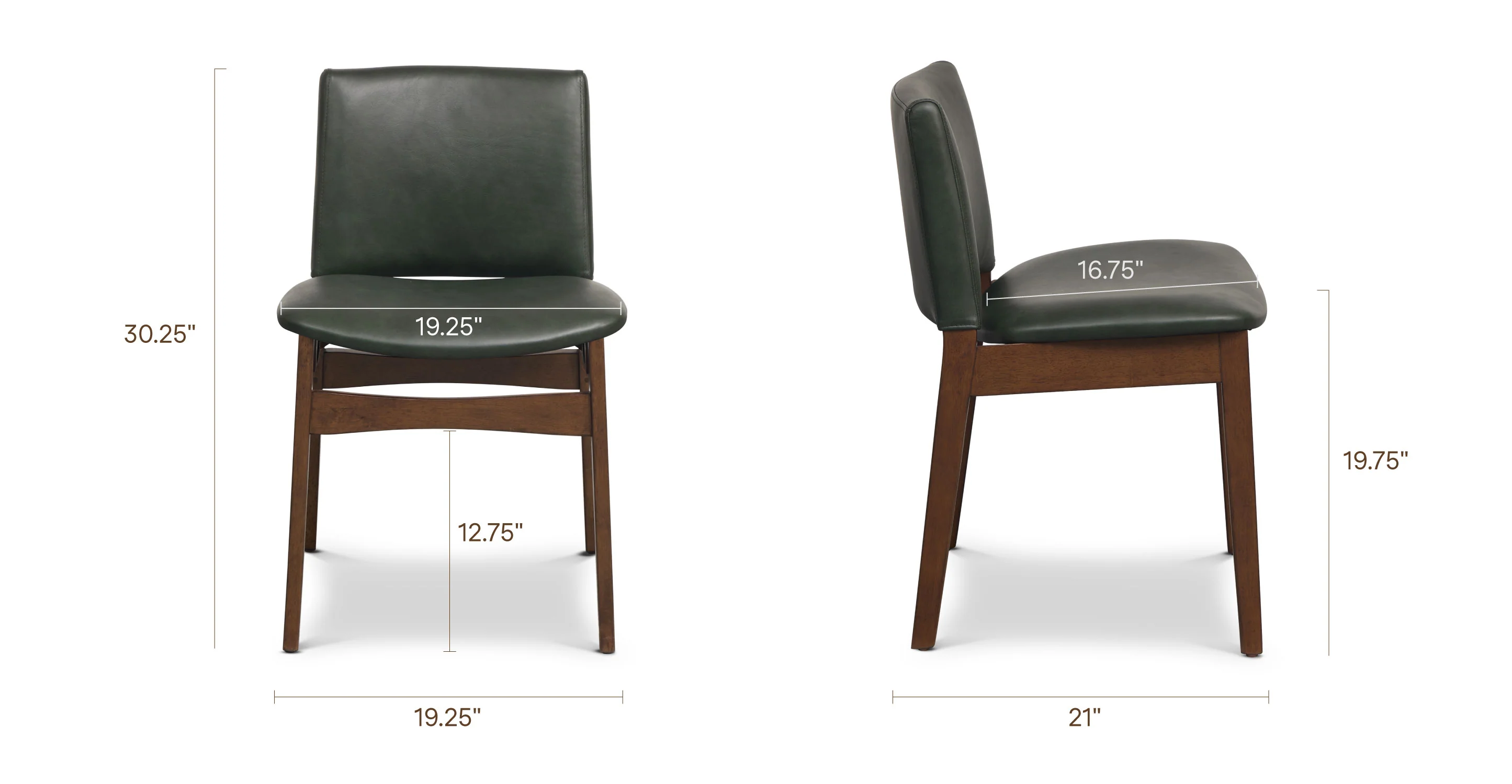Oliva Leather Dining Chair - Image 27