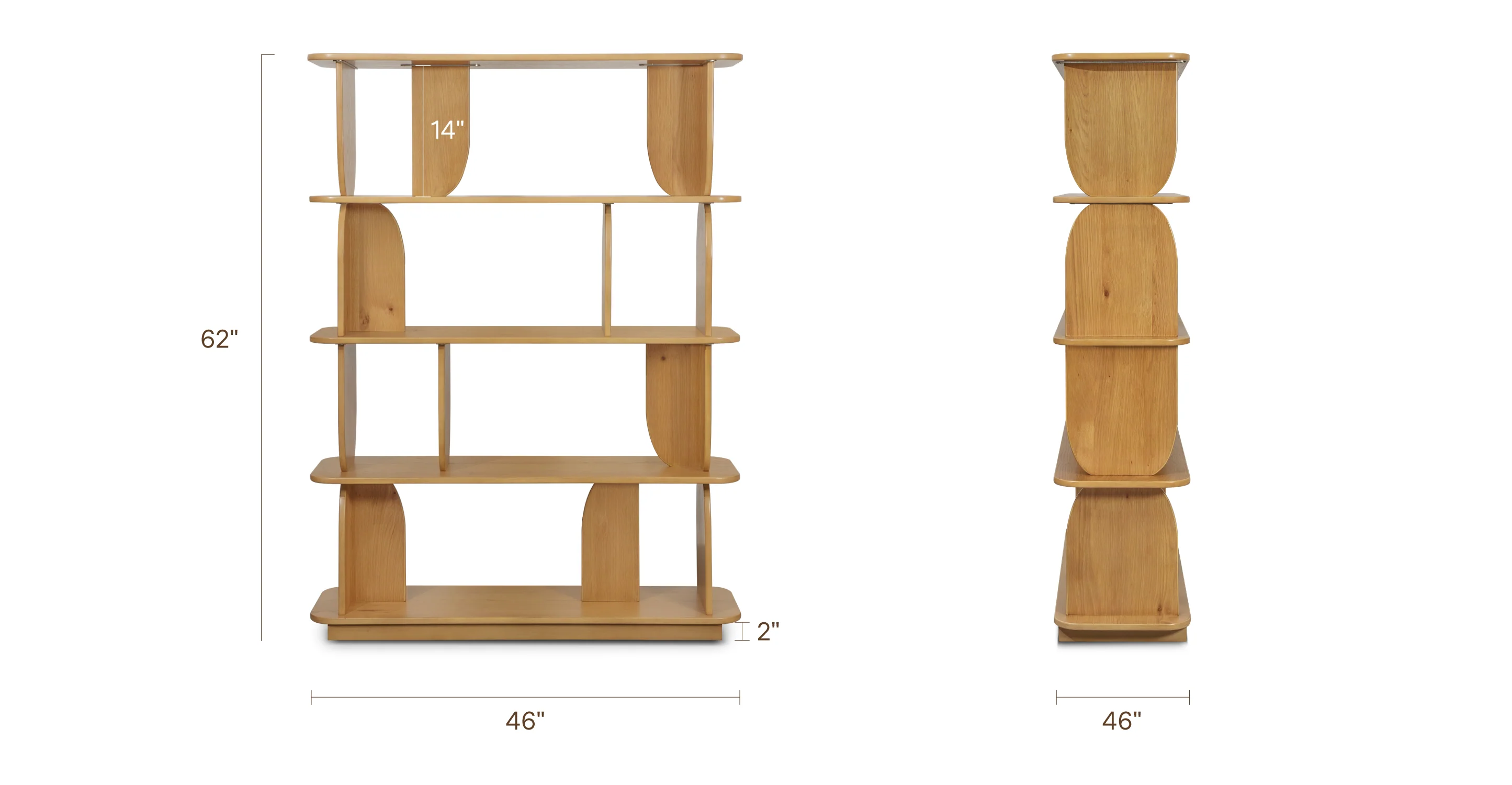 Padua 62" Bookshelf - Image 14