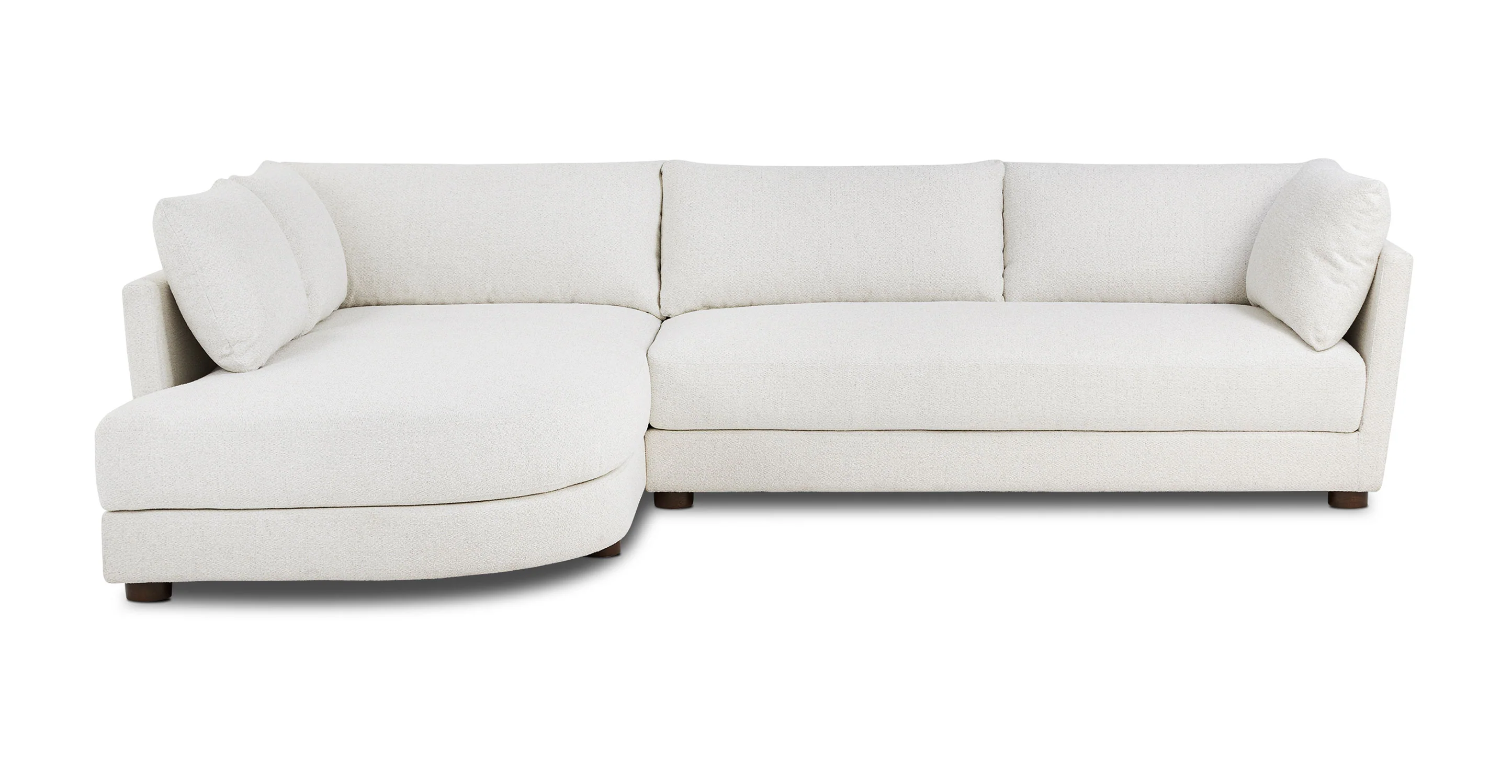 Pertuis 122" Left-Facing Bumper Sectional Sofa
