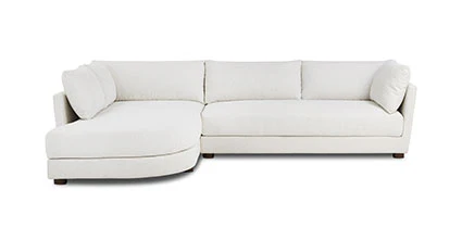 Pertuis 122" Left-Facing Bumper Sectional Sofa - Image 12