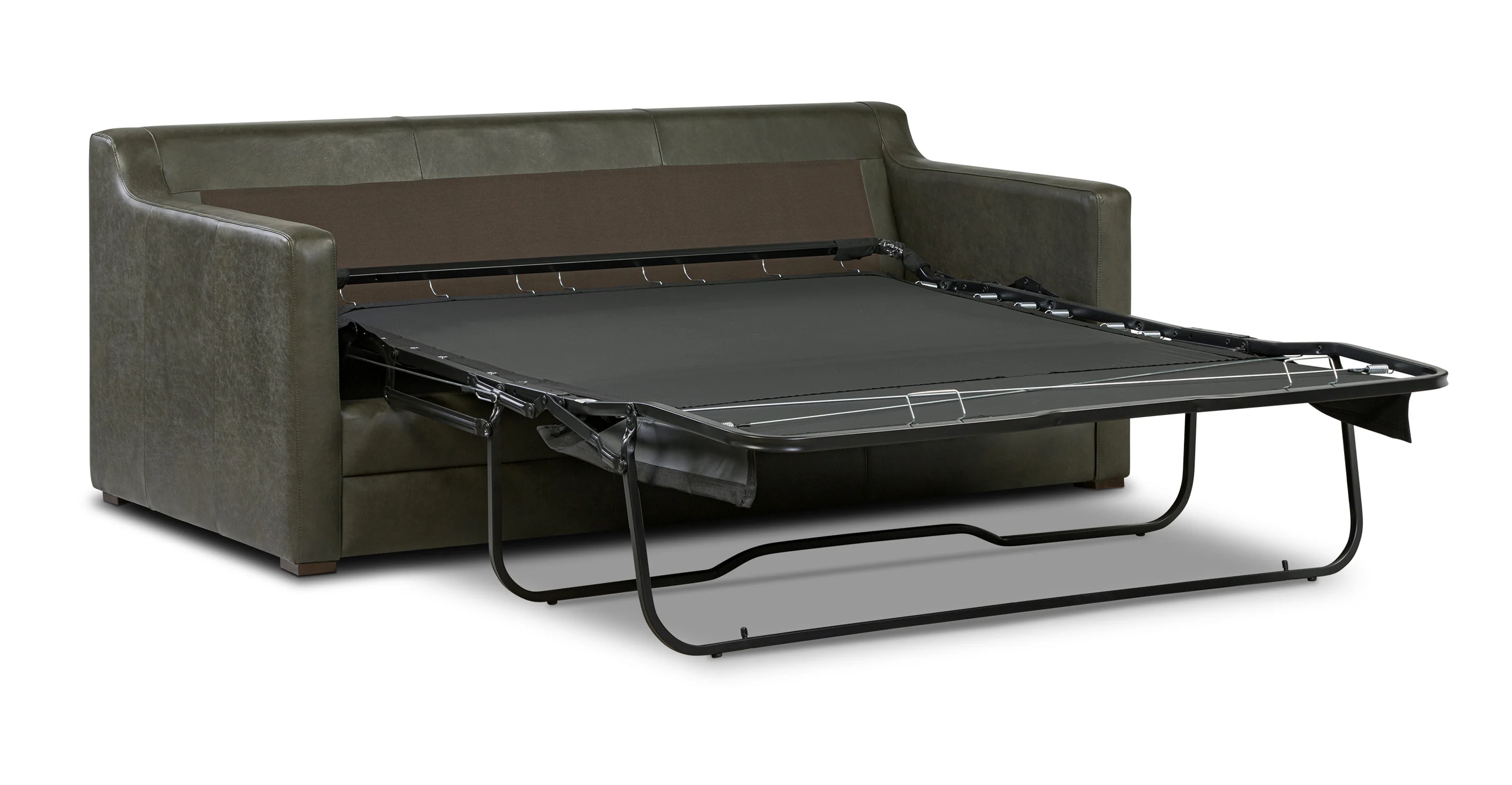 Sorrento Leather Pull-Out Convertible Sleeper Sofa - Image 27
