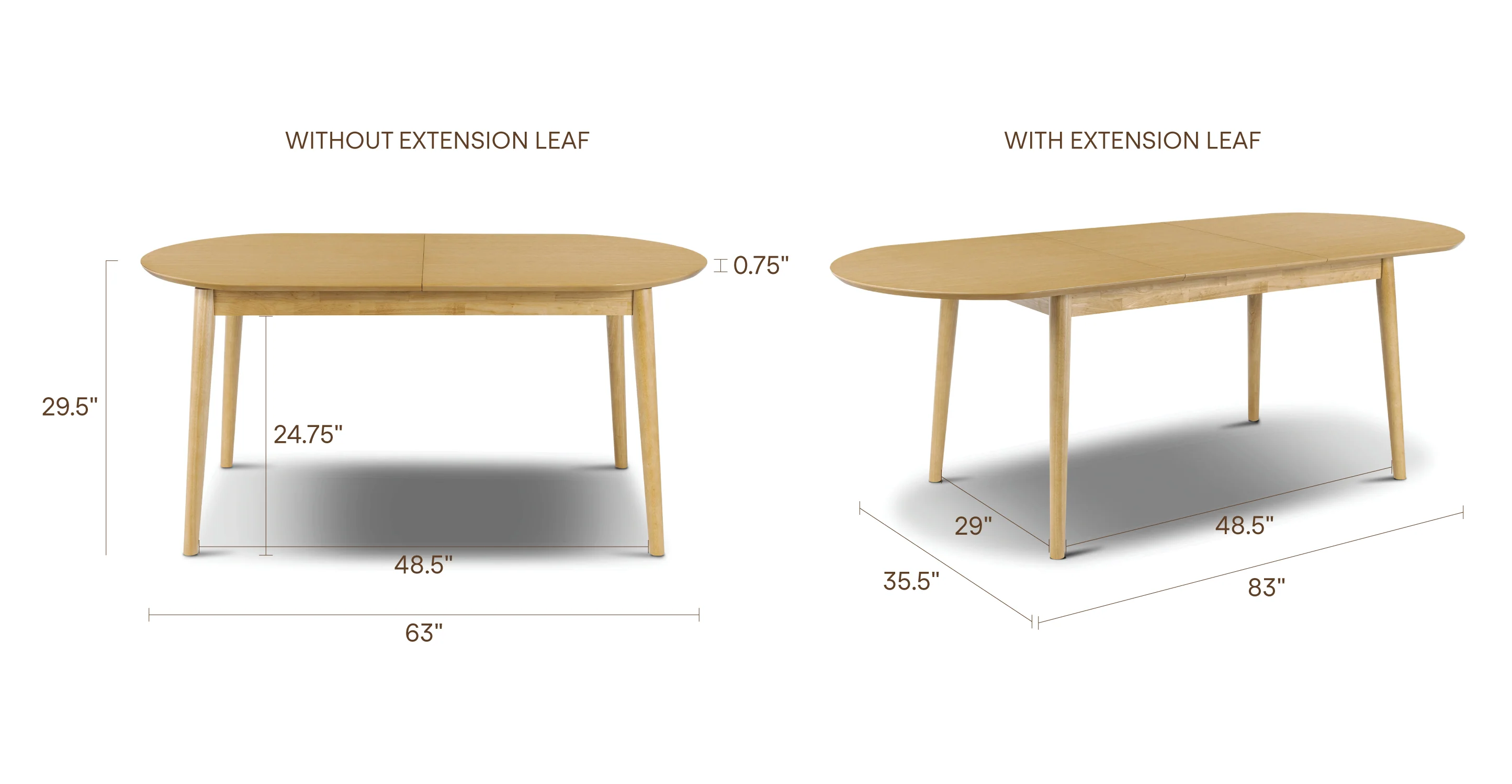 Svalbard Extendable Dining Table (63"-82.5") - Image 26