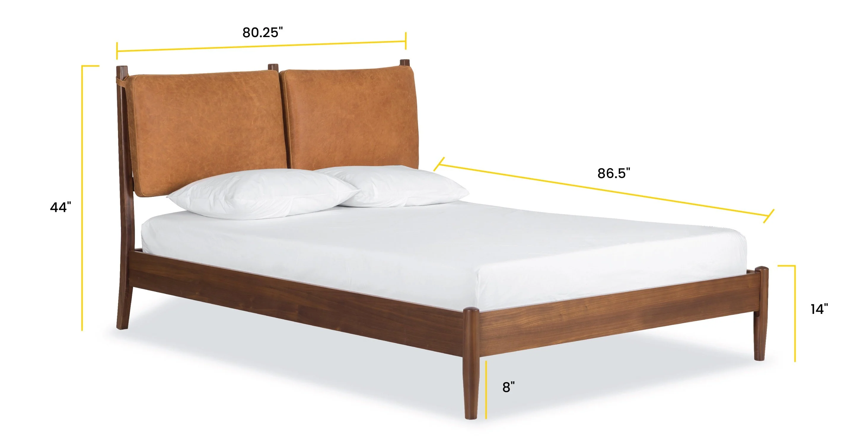 Truro Bed with Leather Cushions - Image 34